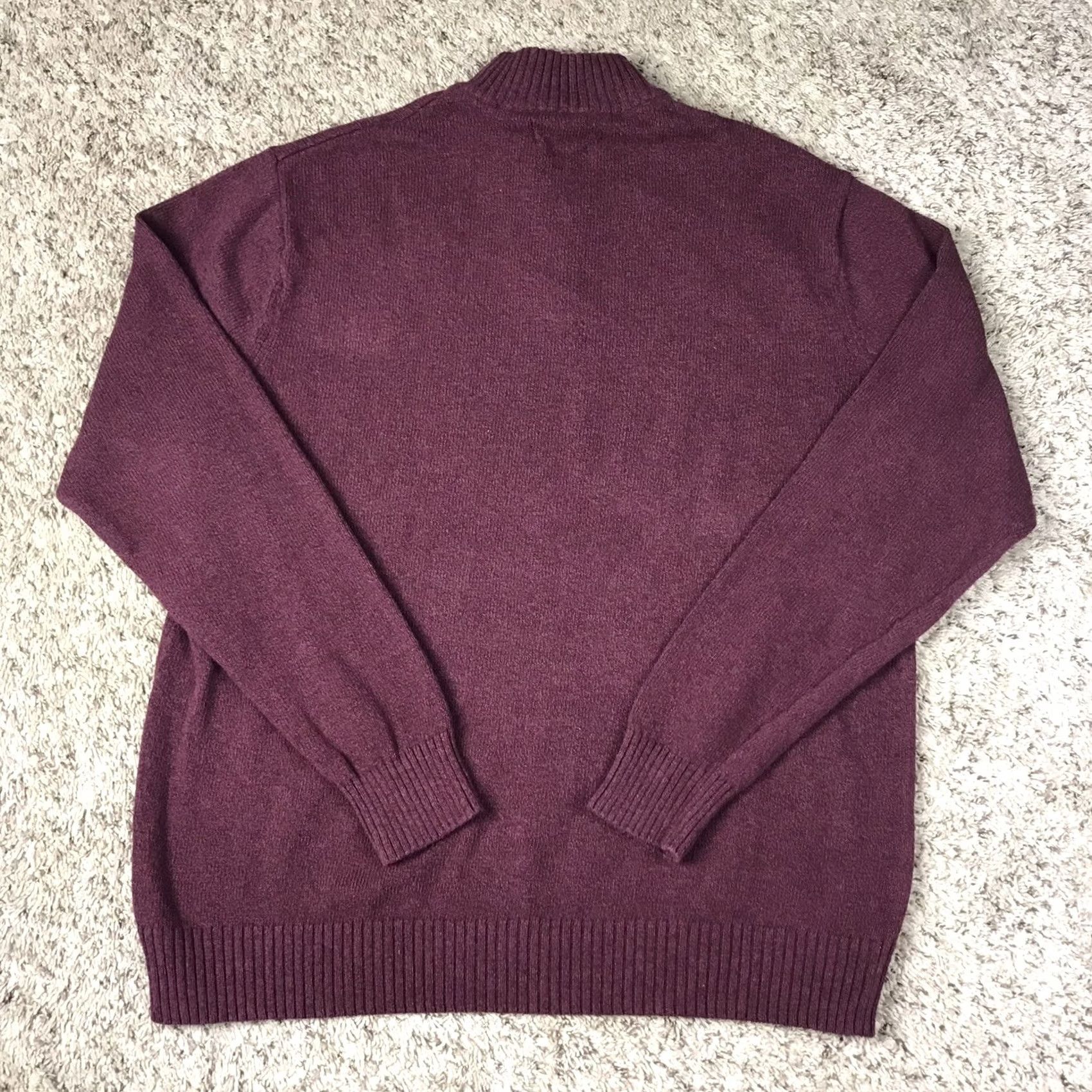 Chaps Chaps Mens Pullover Sweater XL Burgundy Embroidered Logo Elbow Patches Knit Henley Long Sleeve Shirt Style Size US XL / EU 56 / 4 - 3 Thumbnail