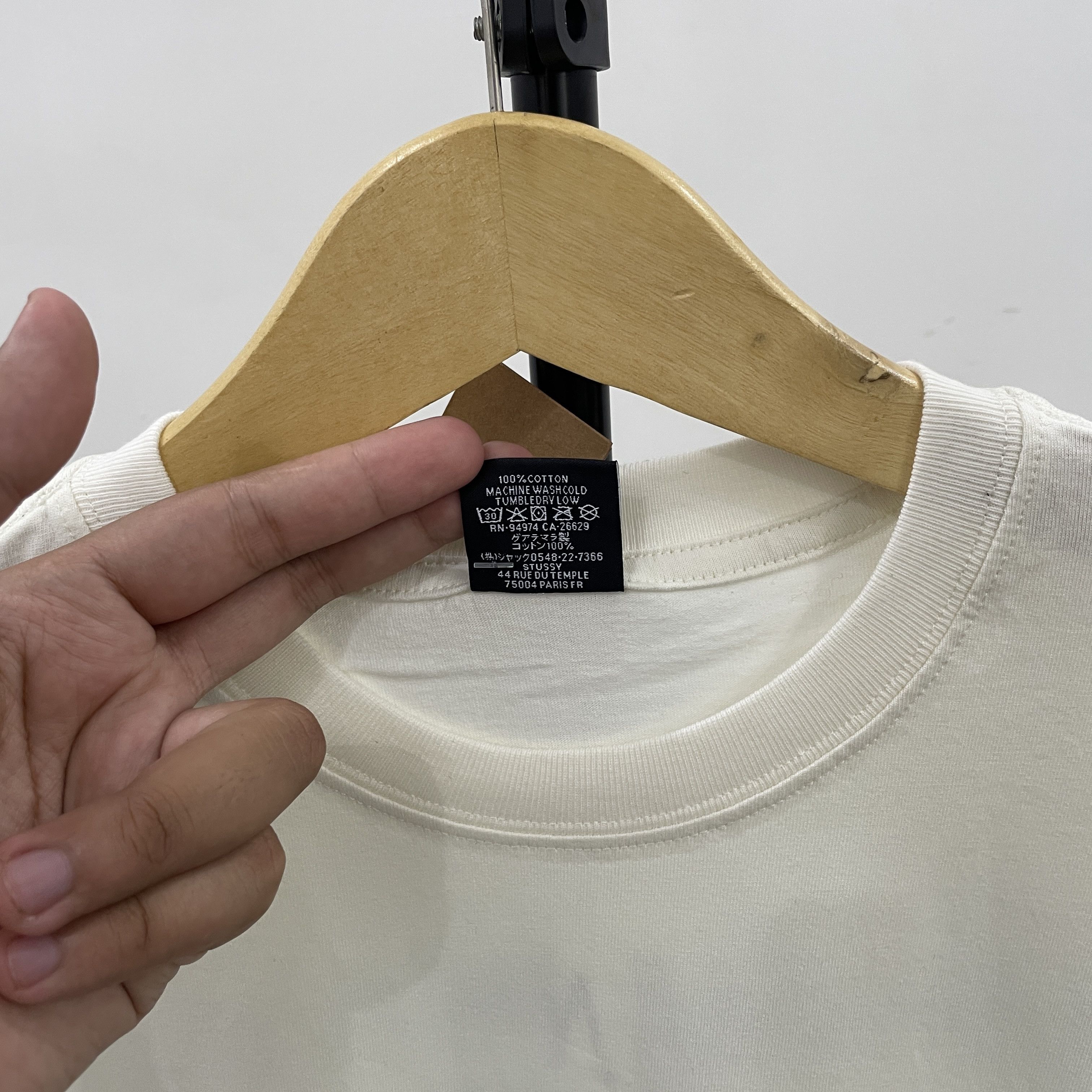 Stussy HOW WE'RE LIVIN PIG DYED TEE NATURAL // MEDIUM Size US M / EU 48-50 / 2 - 4 Thumbnail