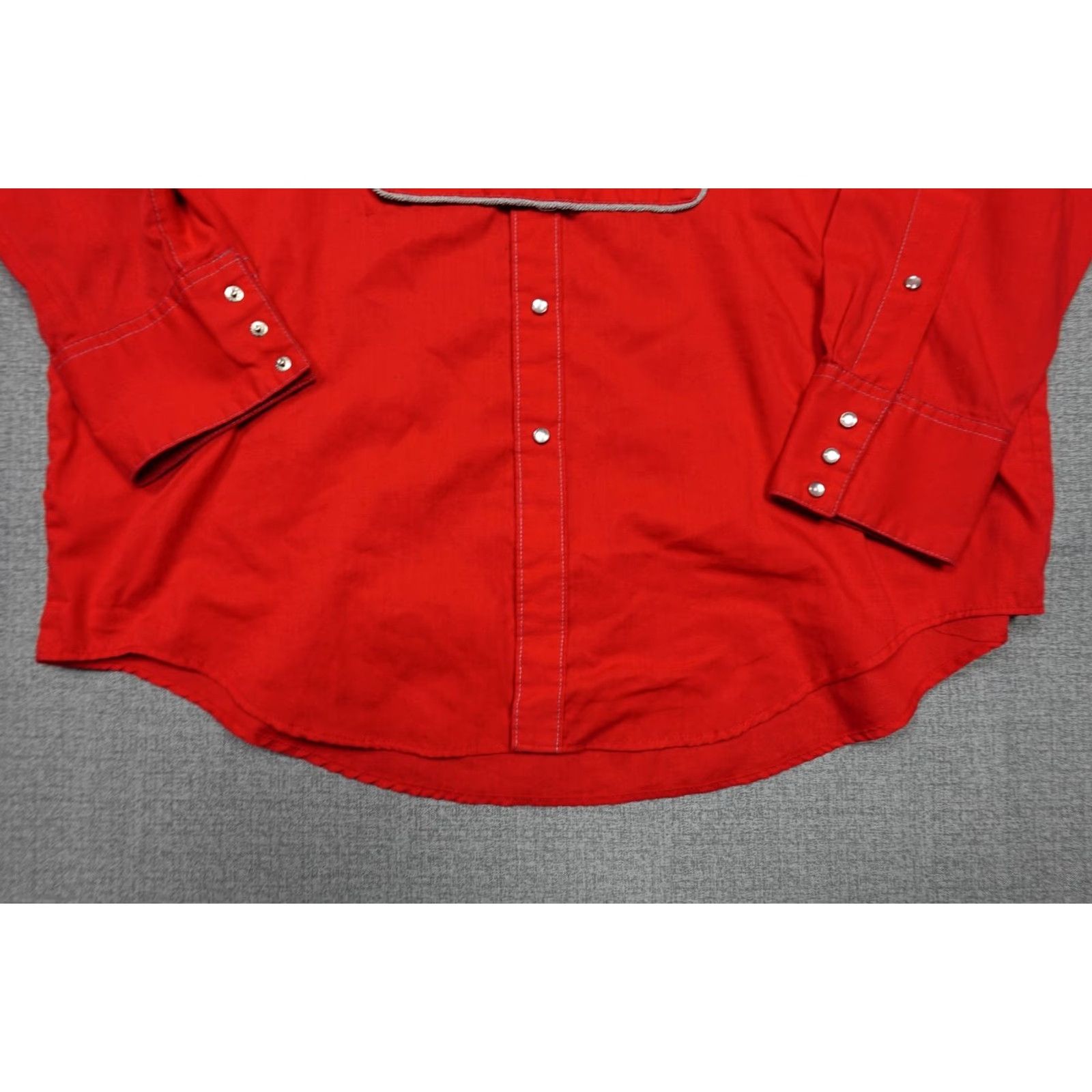 Rockmount Ranch Wear ROCKMOUNT Rockmount Ranch Wear Shirt Mens Large Red Western Rodeo Button-Up Slim Fit Casual Cowboy Shirt Size US L / EU 52-54 / 3 - 3 Thumbnail
