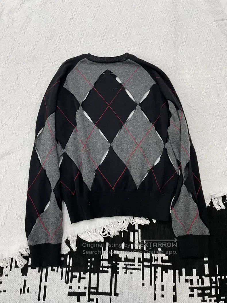 Dior Dior 25 Early Spring Black and Gray Hollow Diamond Plaid C Size S / US 4 / IT 40 - 2 Thumbnail