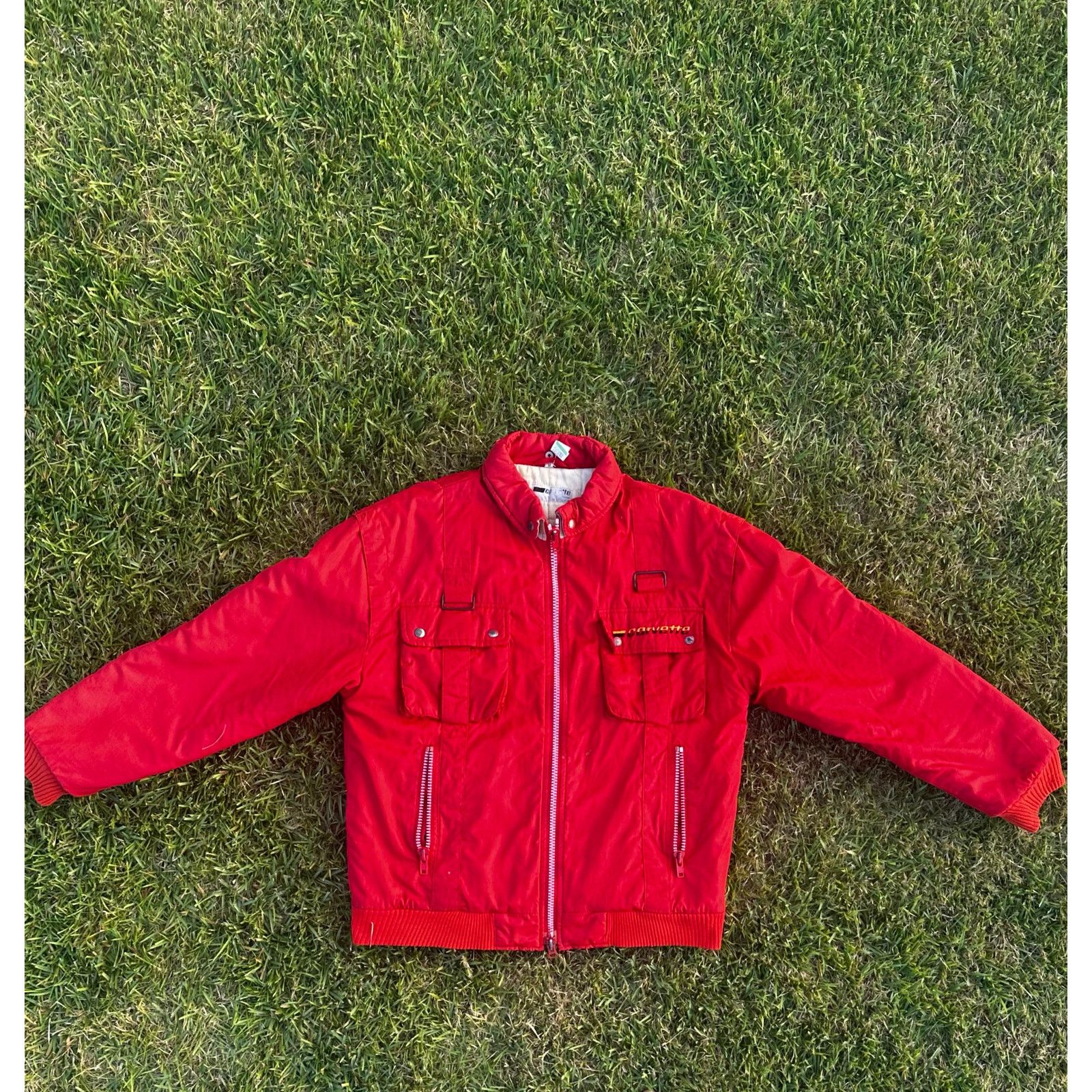 Made in USA vintage 80s style Corvette Red Jacket