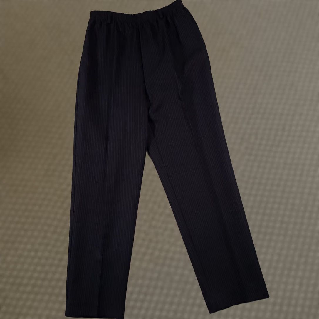 Vintage VINTAGE Alfred Dunner Pants Womens 12 Blue Pinstripe Trousers USA Classic Belt Loops Vtg Size 34" / US 12 / IT 48 - 1 Thumbnail