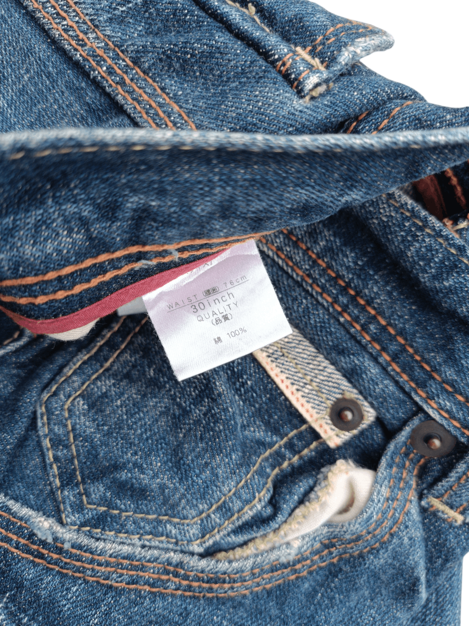 Japanese Brand × Uniqlo 🟦 UJ Jean Selvedege Indigo Whiskers Denim Uniqlo Jeans Size US 30 / EU 46 - 7 Thumbnail