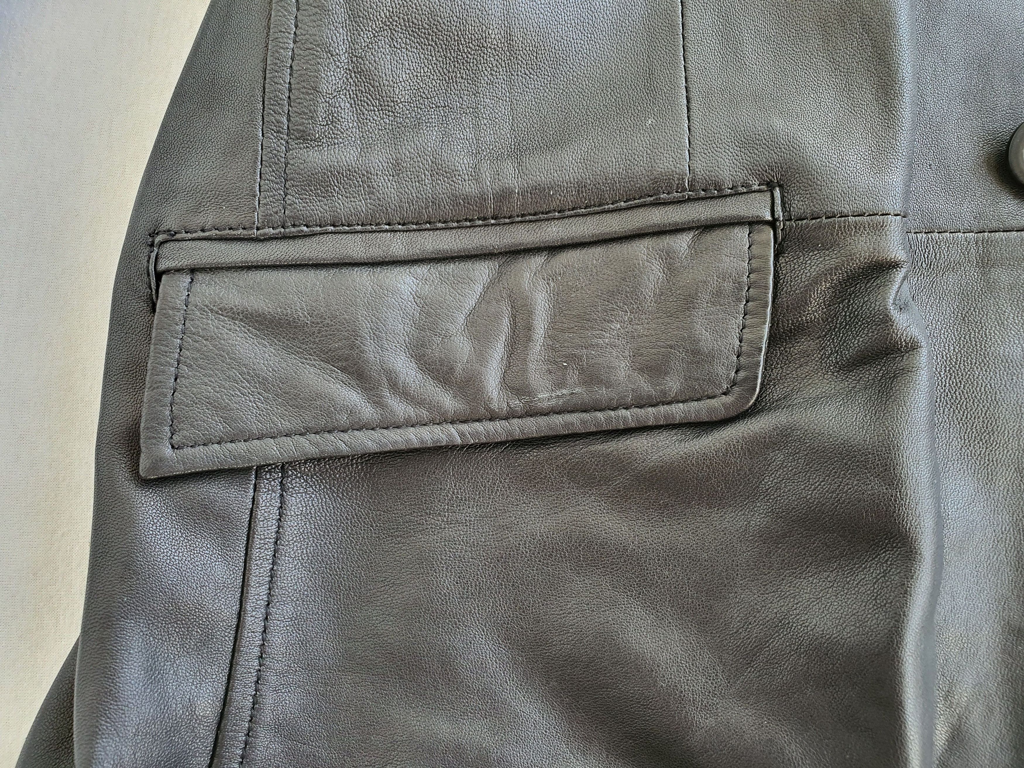 Leather × Vintage MOLLTAN (Sweden) - Black Leather Blazer Jacket Size US XXL / EU 58 / 5 - 12 Thumbnail