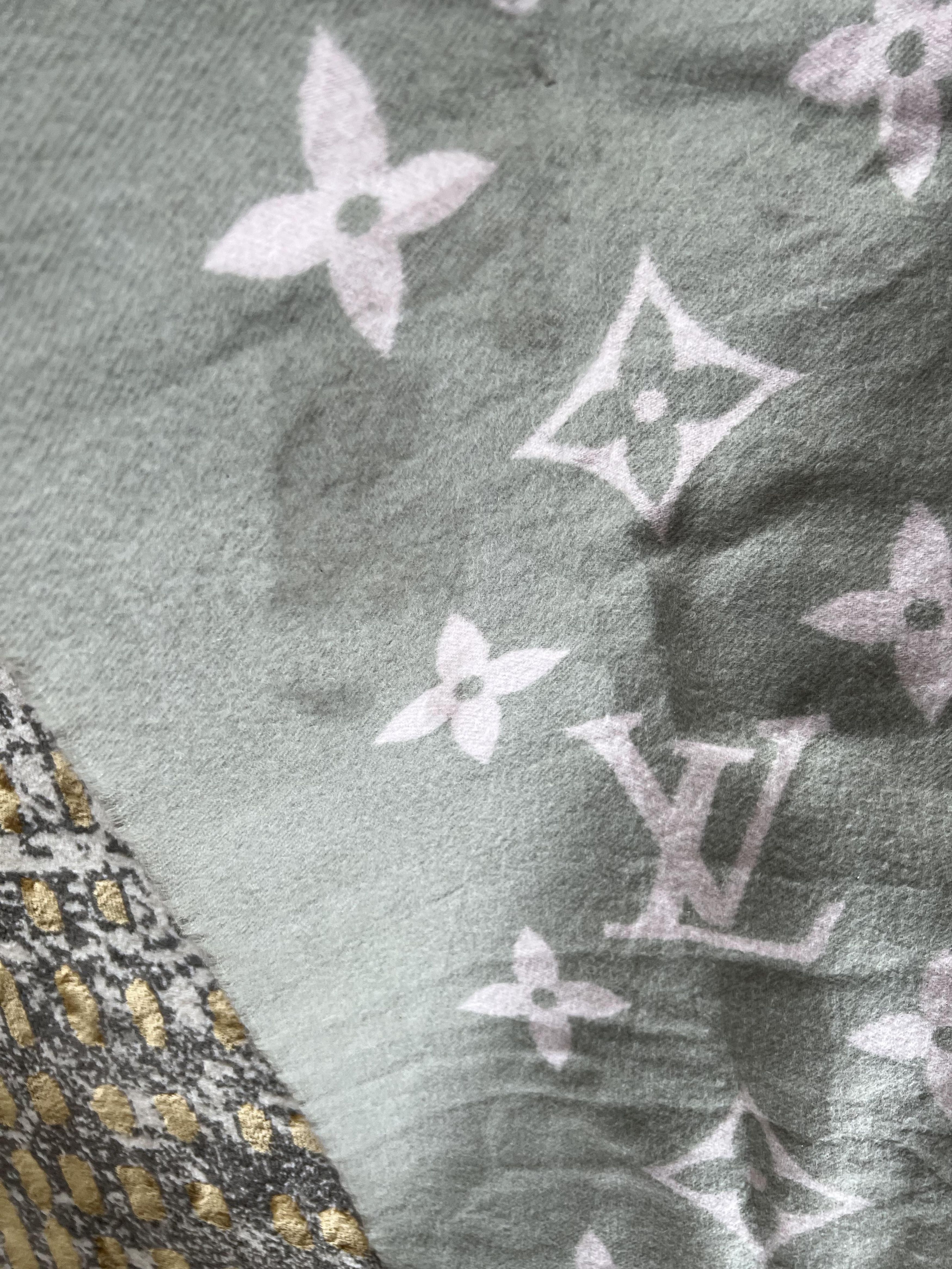 Louis Vuitton Louis Vuitton Reykjavik Muffler Scarf Cashmere Grey Size ONE SIZE - 3 Thumbnail