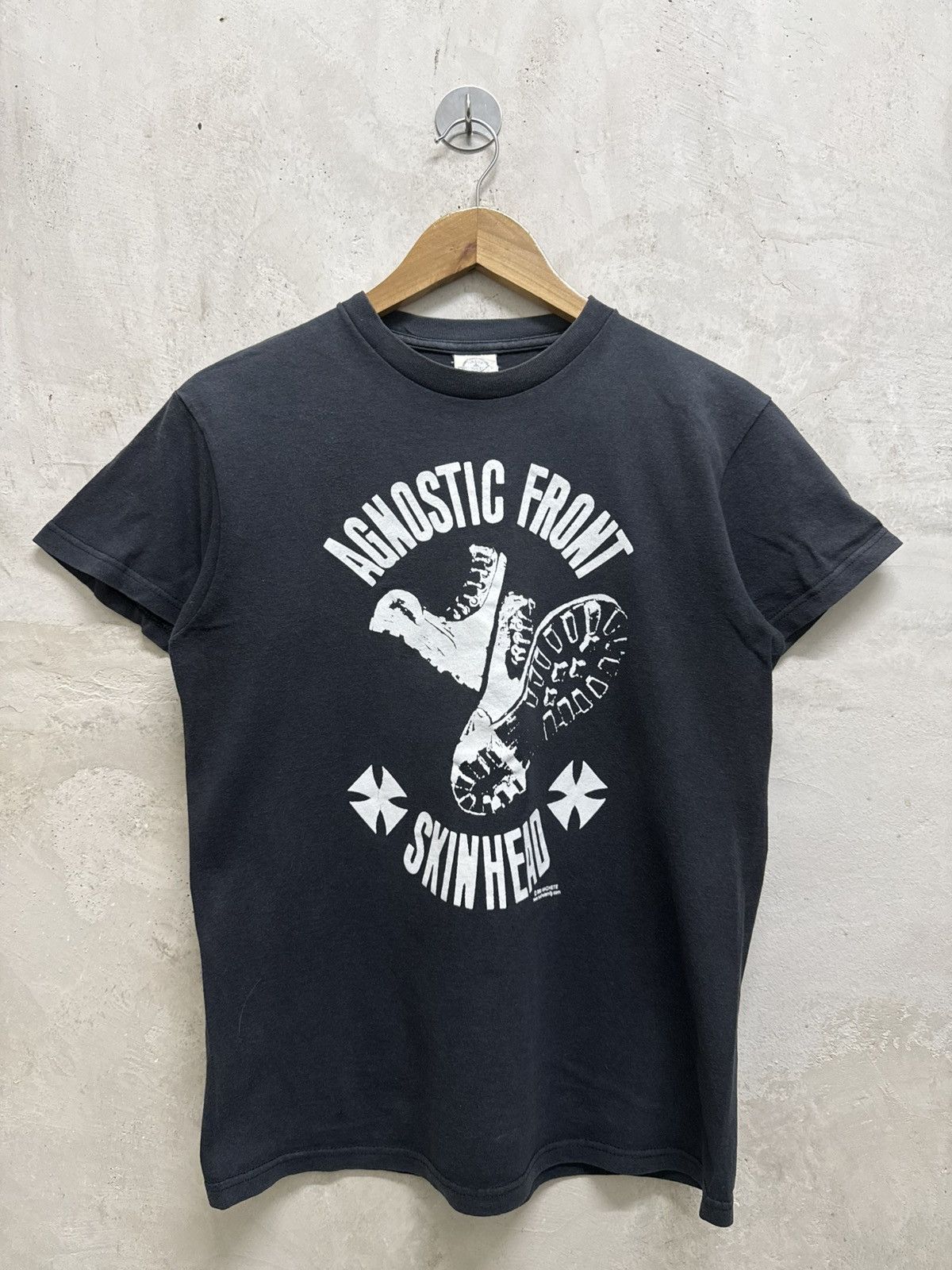 Band Tees 2000s Distressed Agnostic Front Hardcore Skinhead Band Tees Size US S / EU 44-46 / 1 - 1 Thumbnail