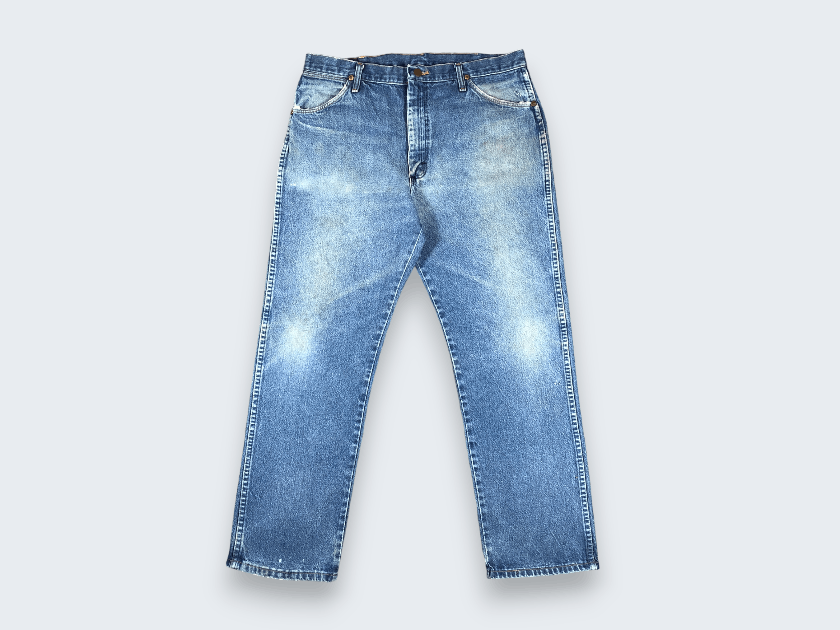 Vintage × Wrangler Vintage Wrangler Light Blue Wash Jeans L714 Size US 36 / EU 52 - 1 Thumbnail