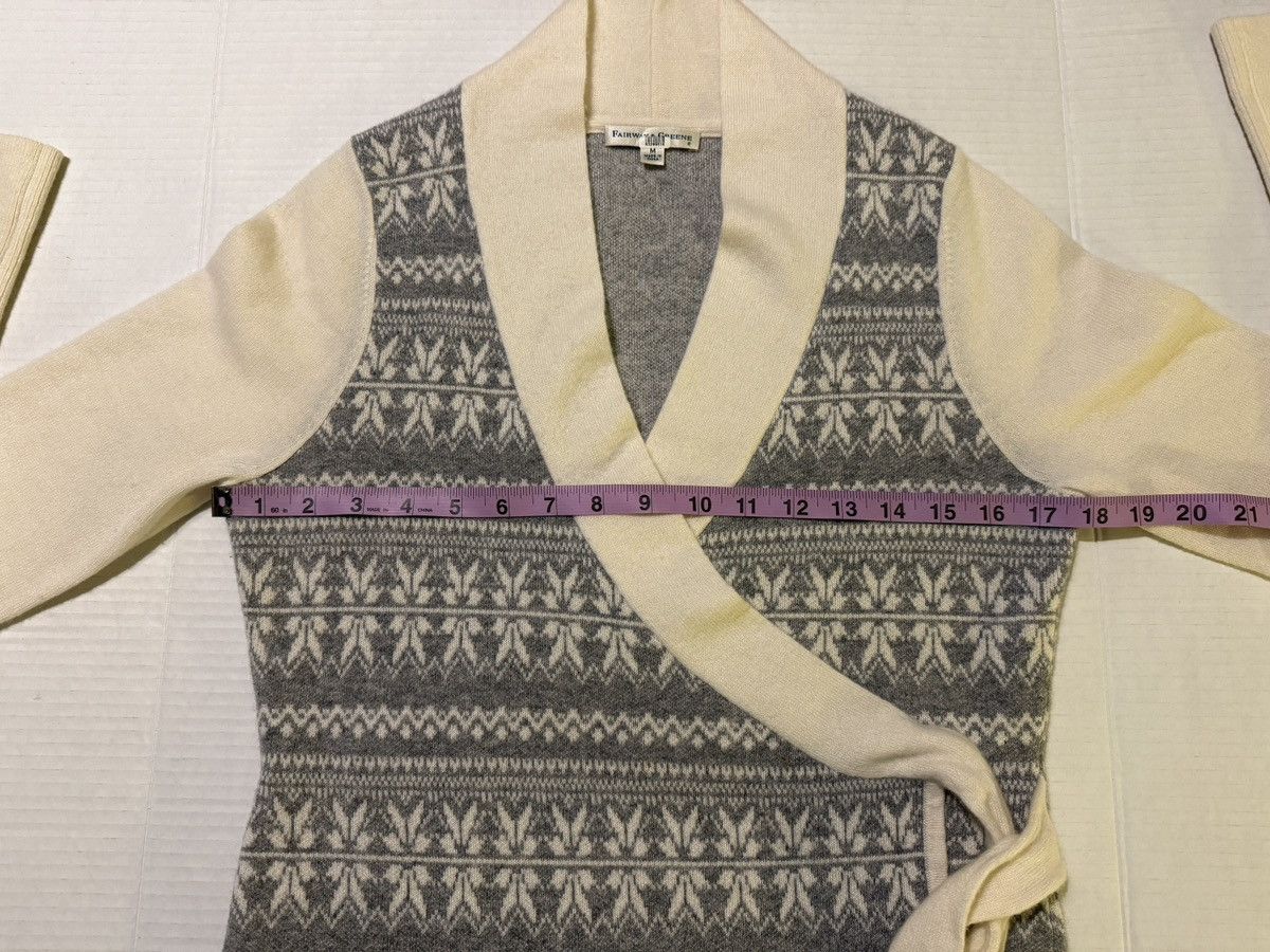 Other Fairway & Greene Vtg 100% Cashmere Grey Shawl Sweater Wrap Size M / US 6-8 / IT 42-44 - 7 Thumbnail