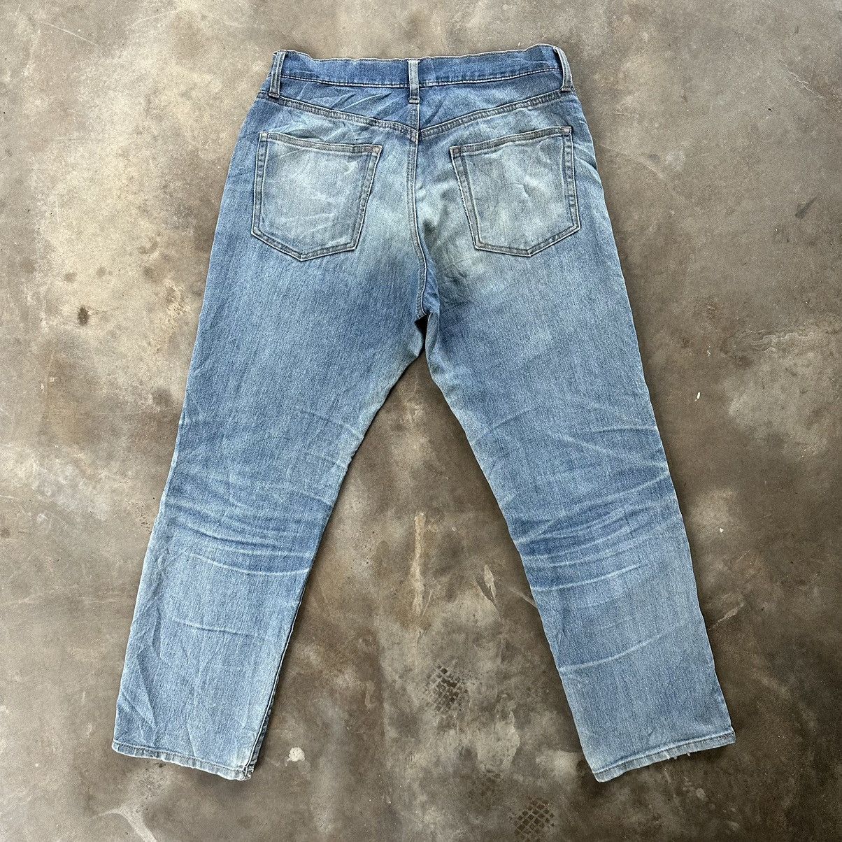 Japanese Brand W32 Vintage Japanese Distressed Faded Denim Jean Pant Size US 32 / EU 48 - 9 Thumbnail