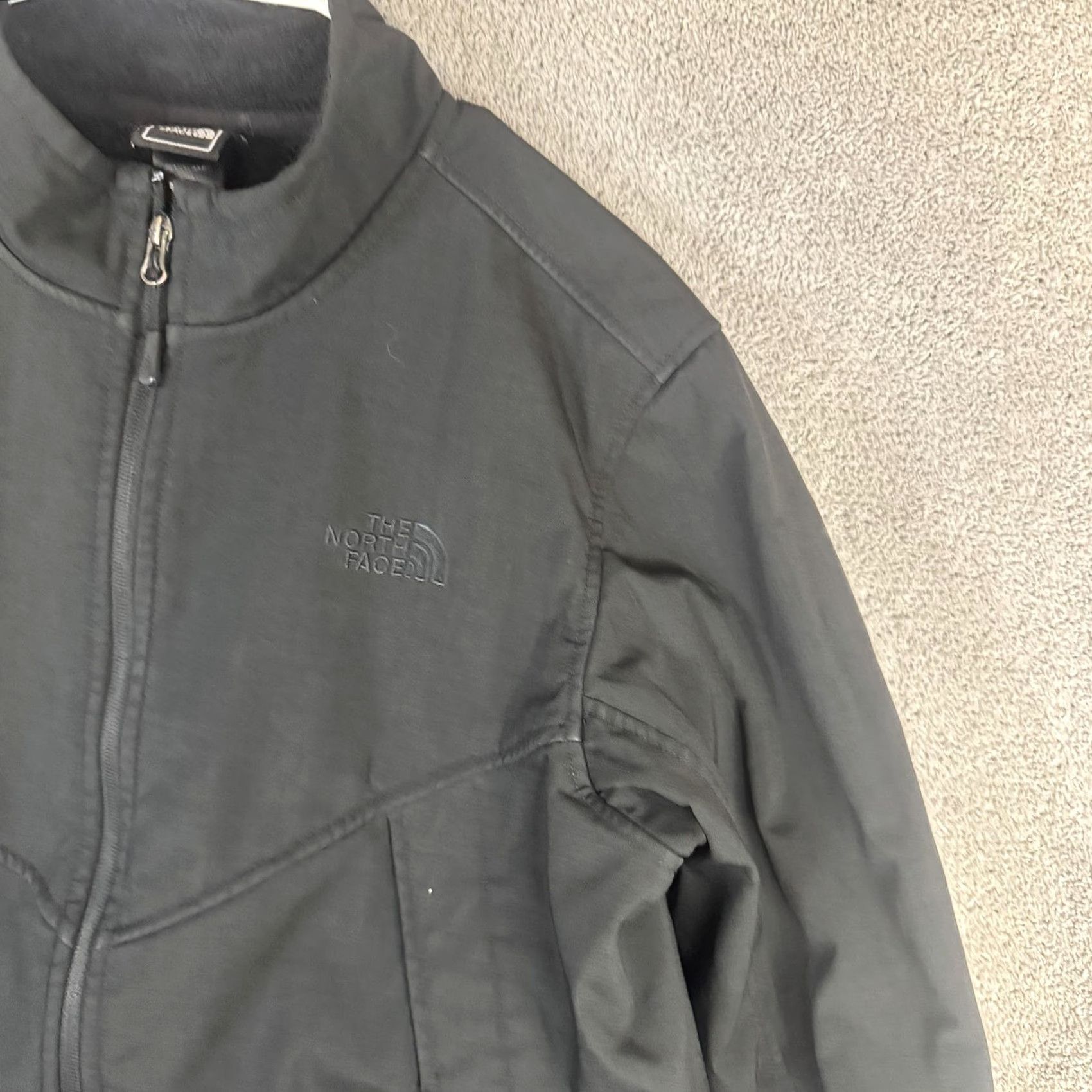 The North Face The North Face Jacket Mens Large Black Softshell Fleece Lined Full Zip Outdoor Size US L / EU 52-54 / 3 - 4 Thumbnail