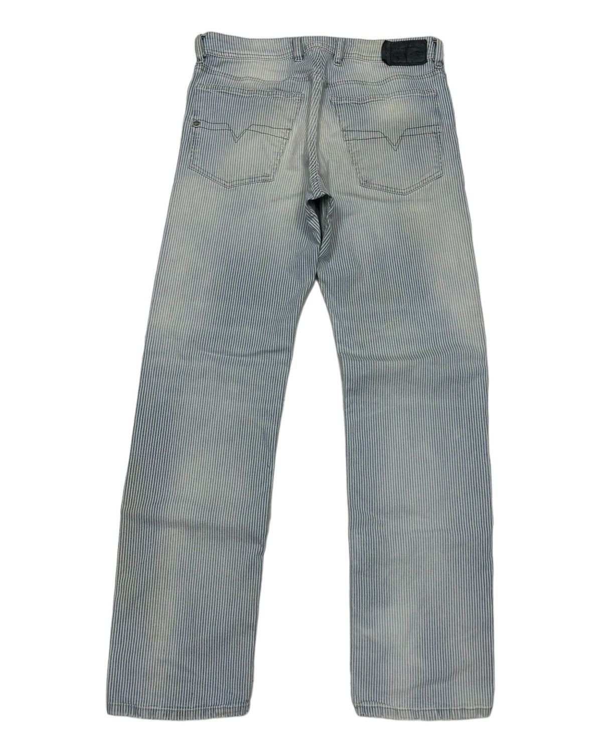 Vintage Diesel Blue Stripe Faded Denim Jeans