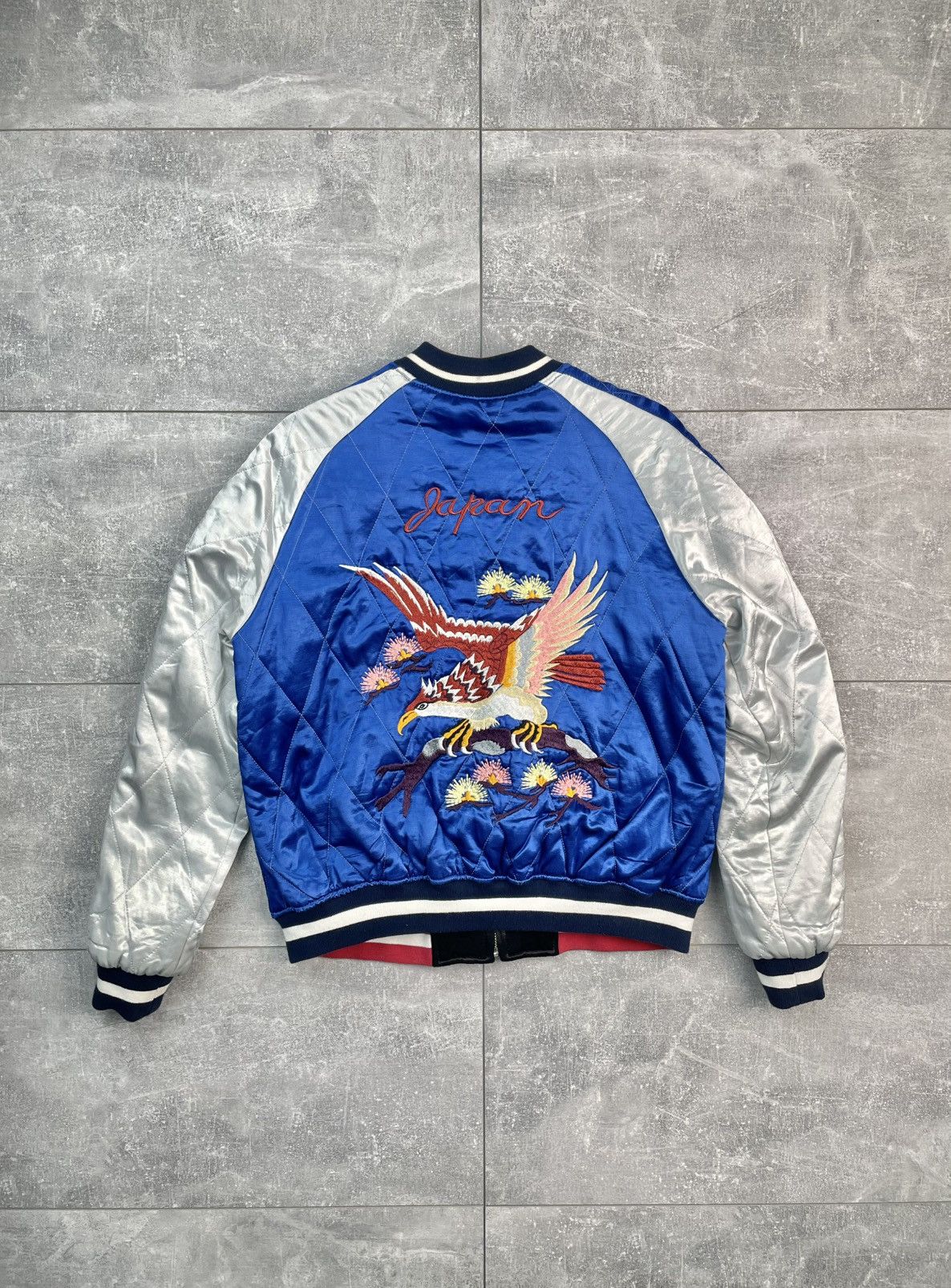Japanese Brand Vintage Sukajan Souvenir Jacket Eagle Dragon Bomber Size M / US 6-8 / IT 42-44 - 1 Thumbnail