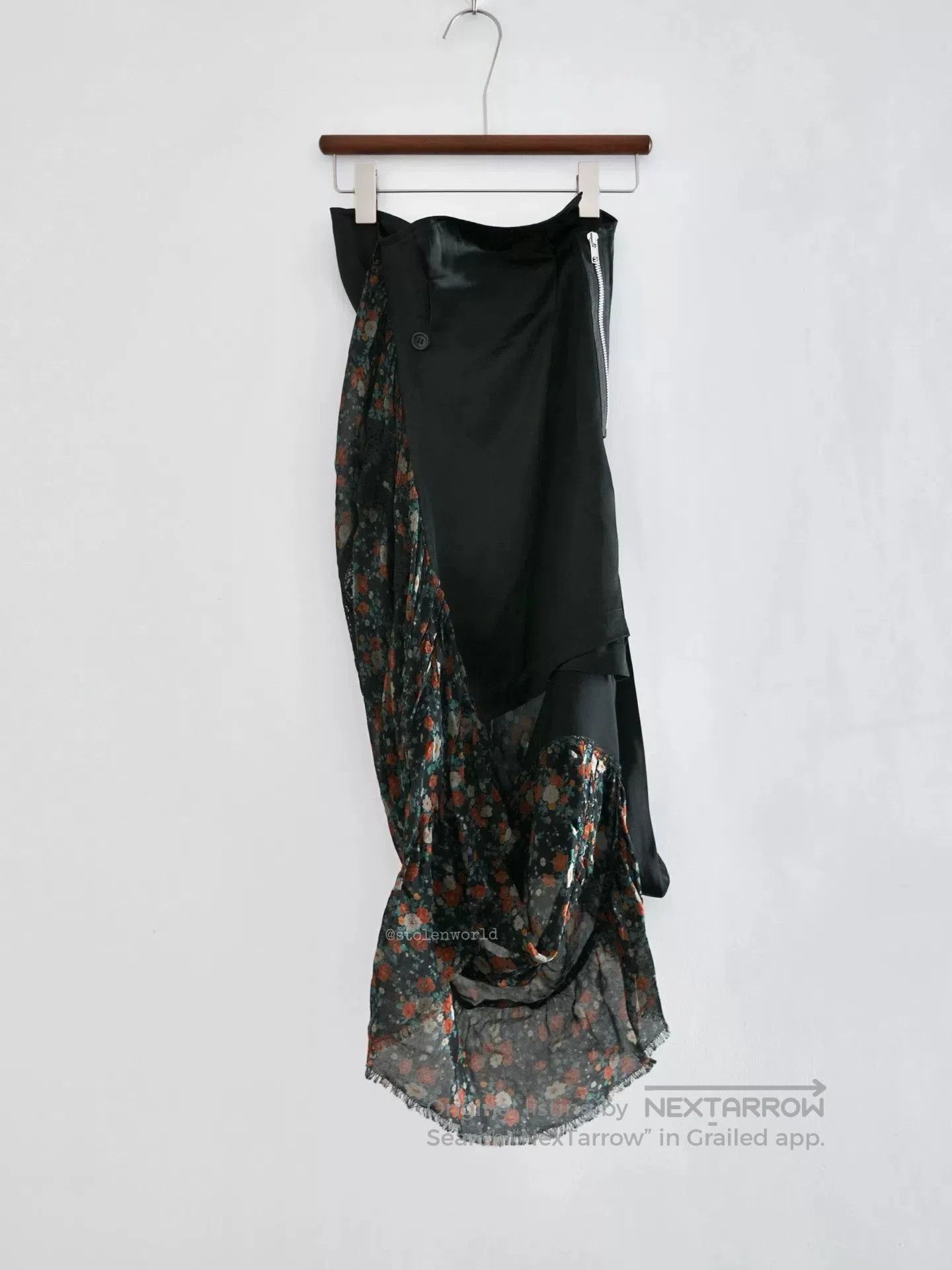Junya Watanabe Junya Watanabe Floral Skirt in Black. Size US 26 / EU 42 - 3 Thumbnail