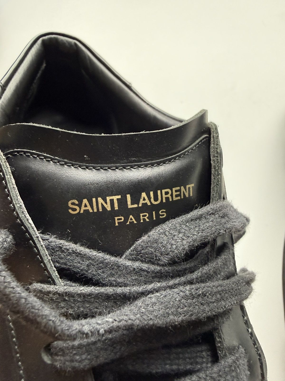 Saint Laurent Paris Saint Laurent Paris SL01 Triple Black Sneakers Size US 10 / EU 43 - 12 Thumbnail