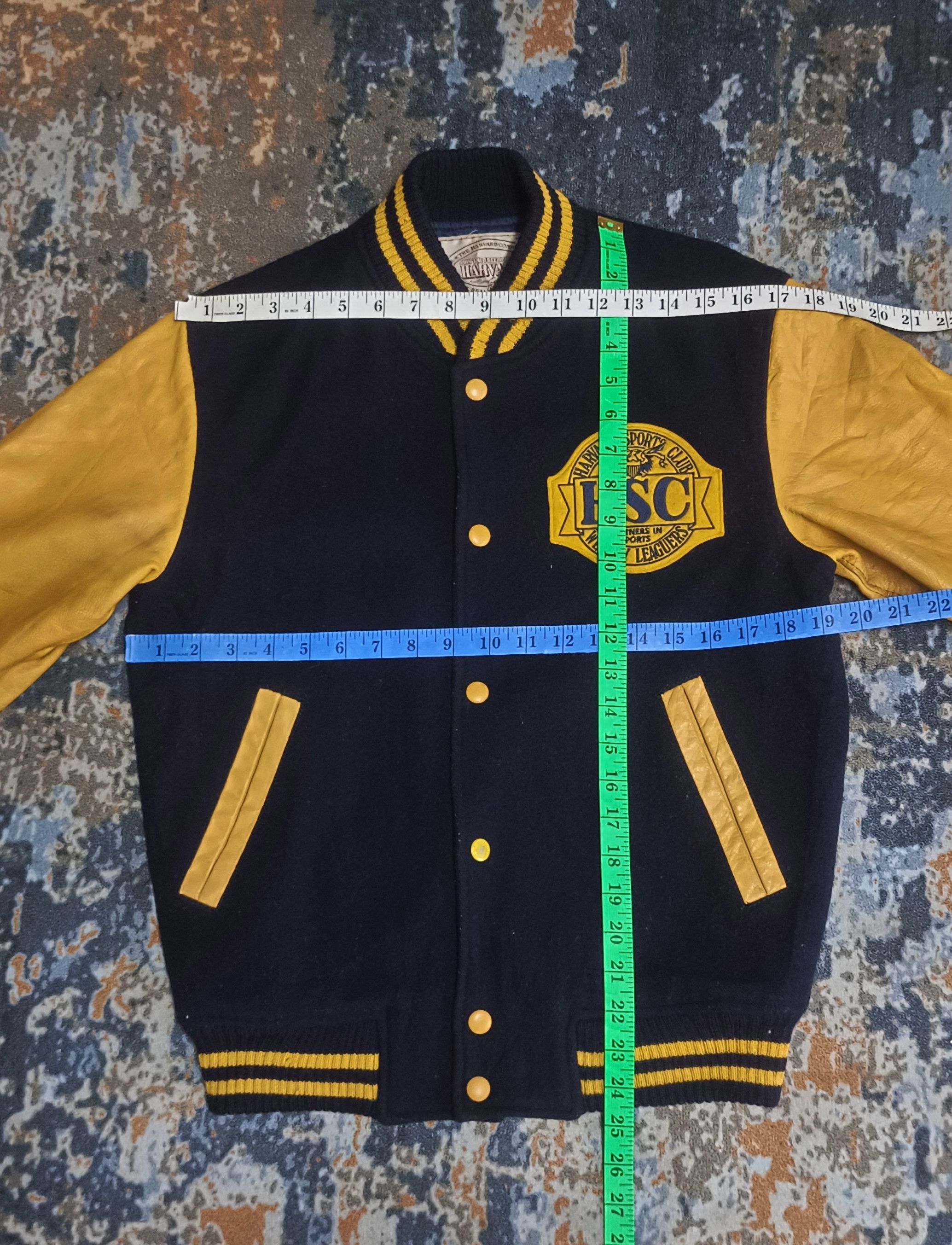 Japanese Brand Vintage Havard Sport Club Varsity Leather Wool Jacket Size US M / EU 48-50 / 2 - 10 Thumbnail