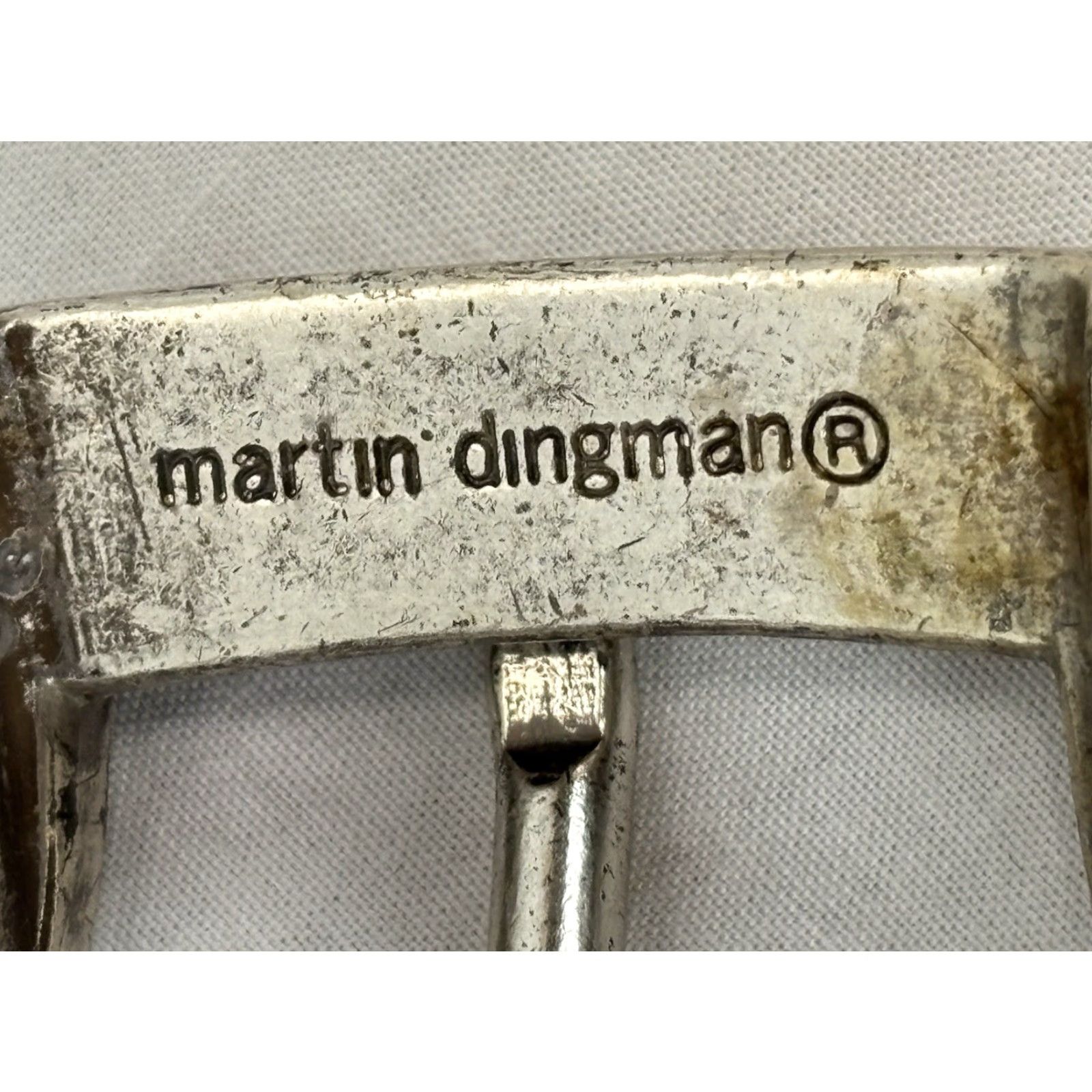 Vintage VINTAGE Martin Dingman Belt Men's Leather Belt 38”-42” Dark Brown Regular Size Patina Buckle Mens Leather Belt Size ONE SIZE - 4 Thumbnail