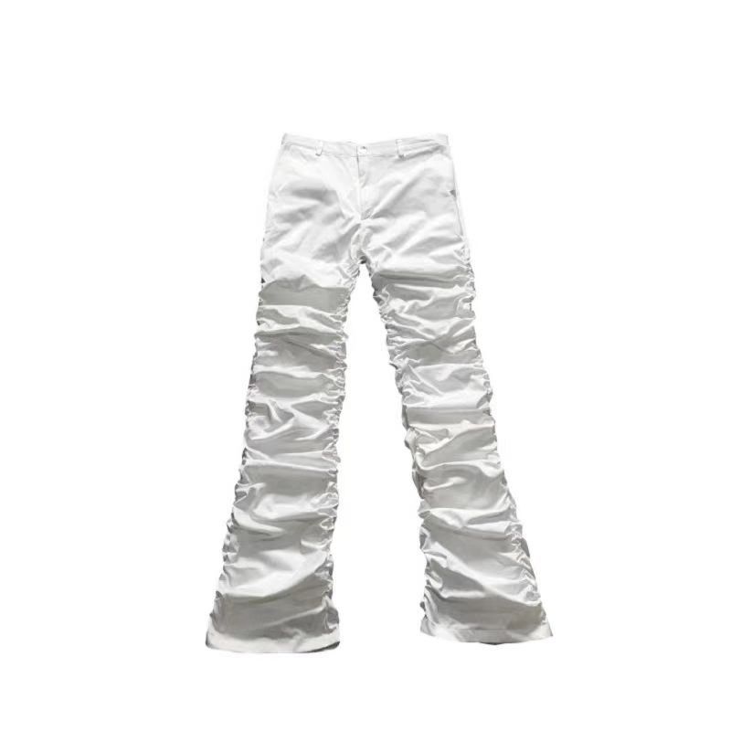 Vintage Street Hip Hop Frayed Stacked Micro Flare y2k Jeans Size US 28 / EU 44 - 1 Thumbnail