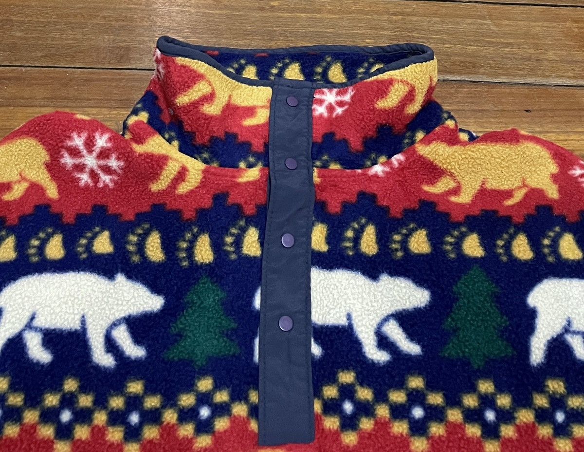 L.L. Bean Very Rare Vintage Brand LL Bean Navajo Fleece Jacket 1980s Size US L / EU 52-54 / 3 - 3 Thumbnail