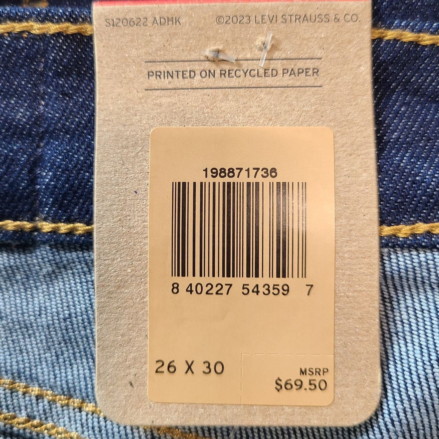 Levi's Levi's BOYFRIEND Tapered Leg Dark Wash Jeans 26 x 30 2658 Size 26" / US 2 / IT 38 - 5 Thumbnail