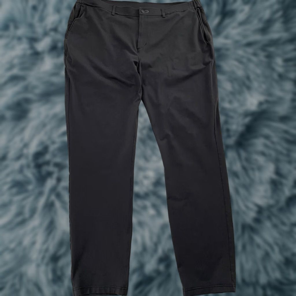 VINTAGE Public Rec Pants Men's 42 Black Chino Stretch Workwear Casual Travel