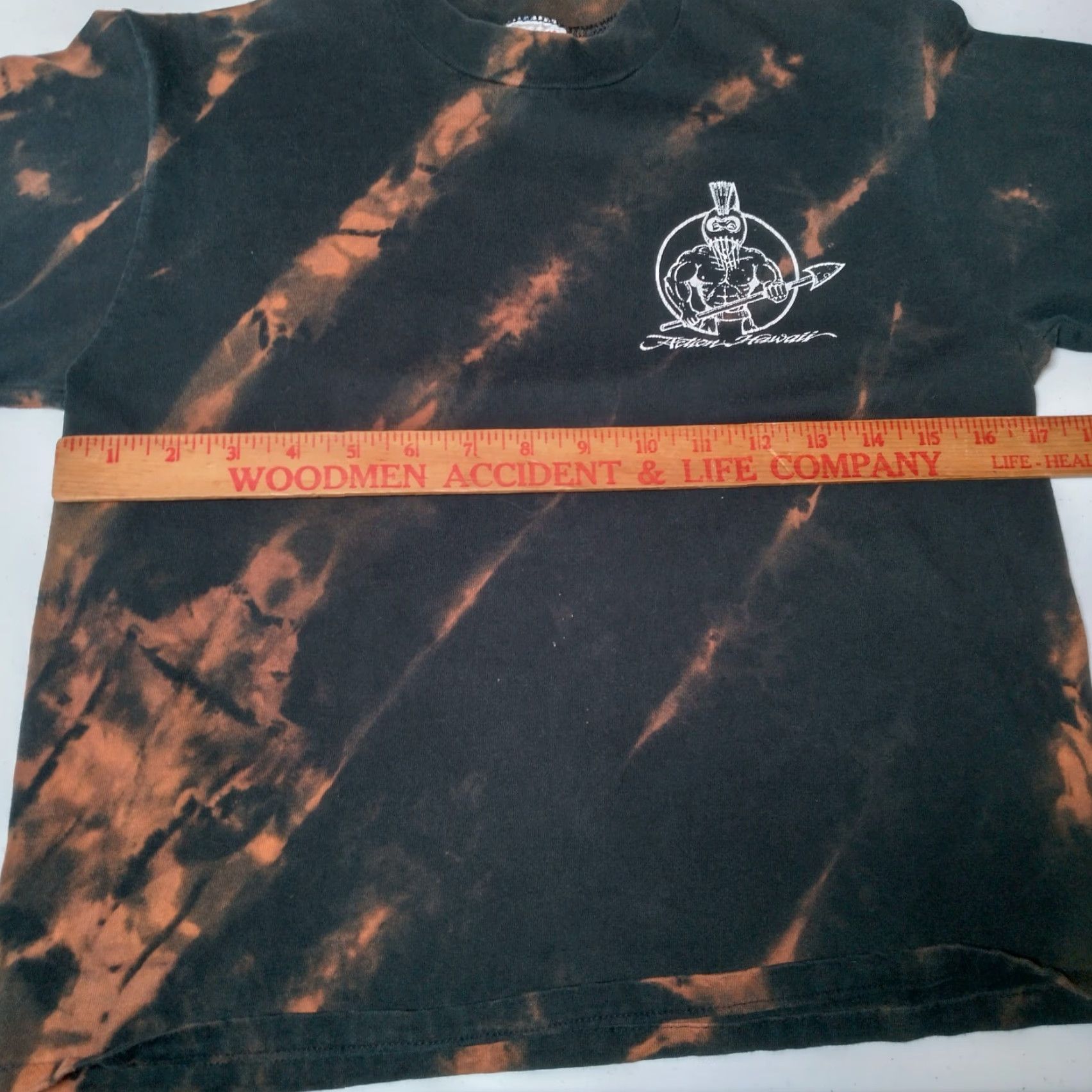 Jerzees VINTAGE JERZEES Bleach Dyed Hawaiian Shirt M Black I Climbed Diamond Head Cropped Womens Size M / US 6-8 / IT 42-44 - 7 Thumbnail