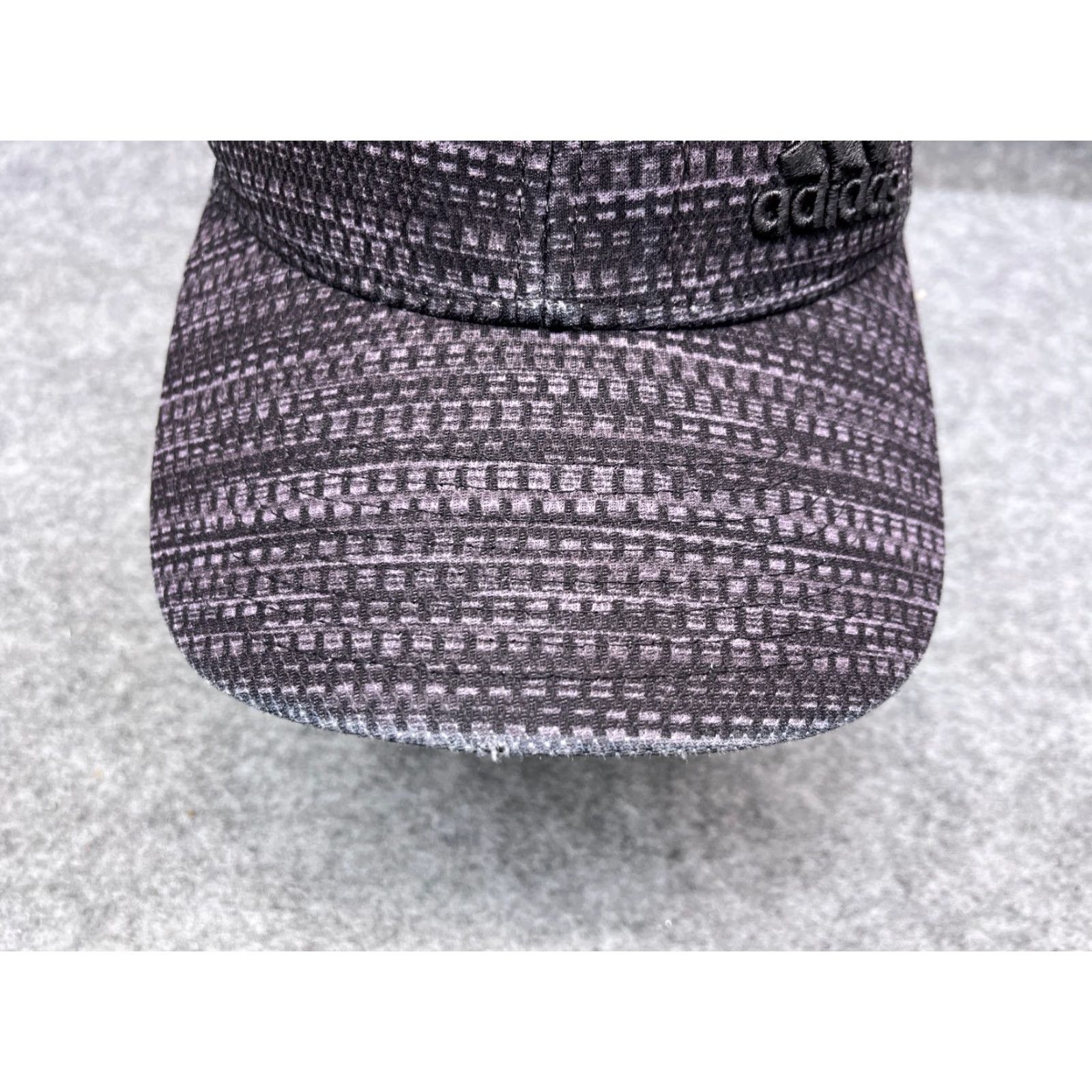 Adidas Adidas Hat Cap Fitted Adult Medium Purple Gray Stripe A-Flex Polyester Golf Hat/Cap Mens M Gray Stripe A-Flex Breathable Lightweight Golf Hat Size ONE SIZE - 3 Thumbnail
