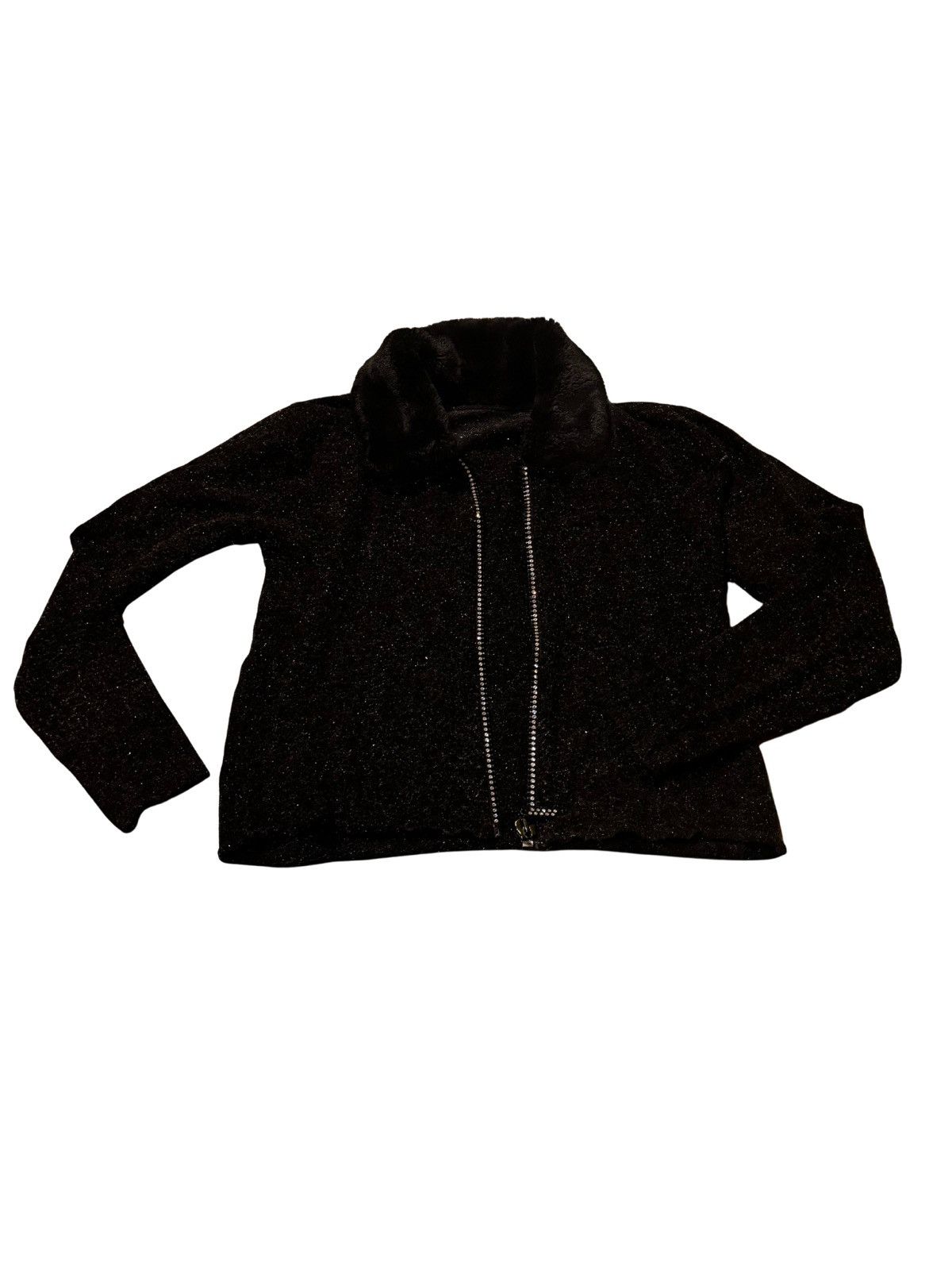 Other Women’s black sparkly zip up cardigan.wc0321 Size XS / US 0-2 / IT 36-38 - 10 Thumbnail