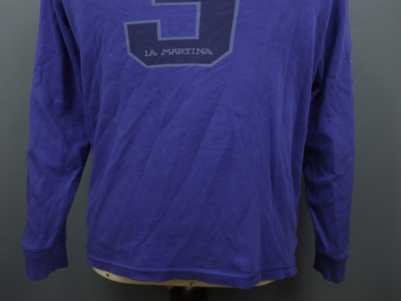 La Martina LA MARTINA Purple Cotton Collared Popover Polo Shirt Size L Size US L / EU 52-54 / 3 - 12 Thumbnail