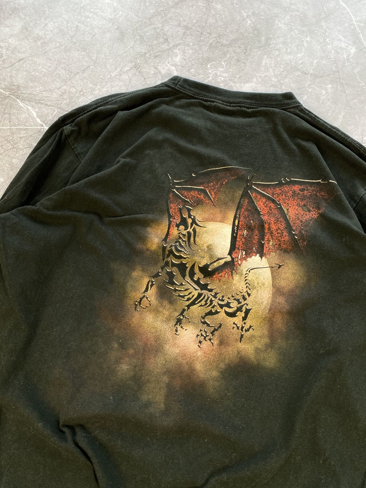 Vintage Vintage 90s Spiral Dragon Skeleton Big Logo Long Sleeve Size US L / EU 52-54 / 3 - 10 Thumbnail
