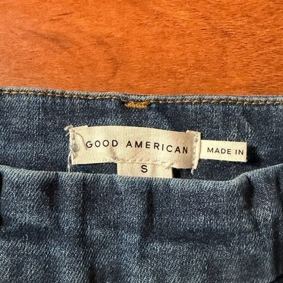 Good American Good American Dark Blue Flare Jeans Sz S Size 24" / US 00 / IT 34 - 4 Thumbnail