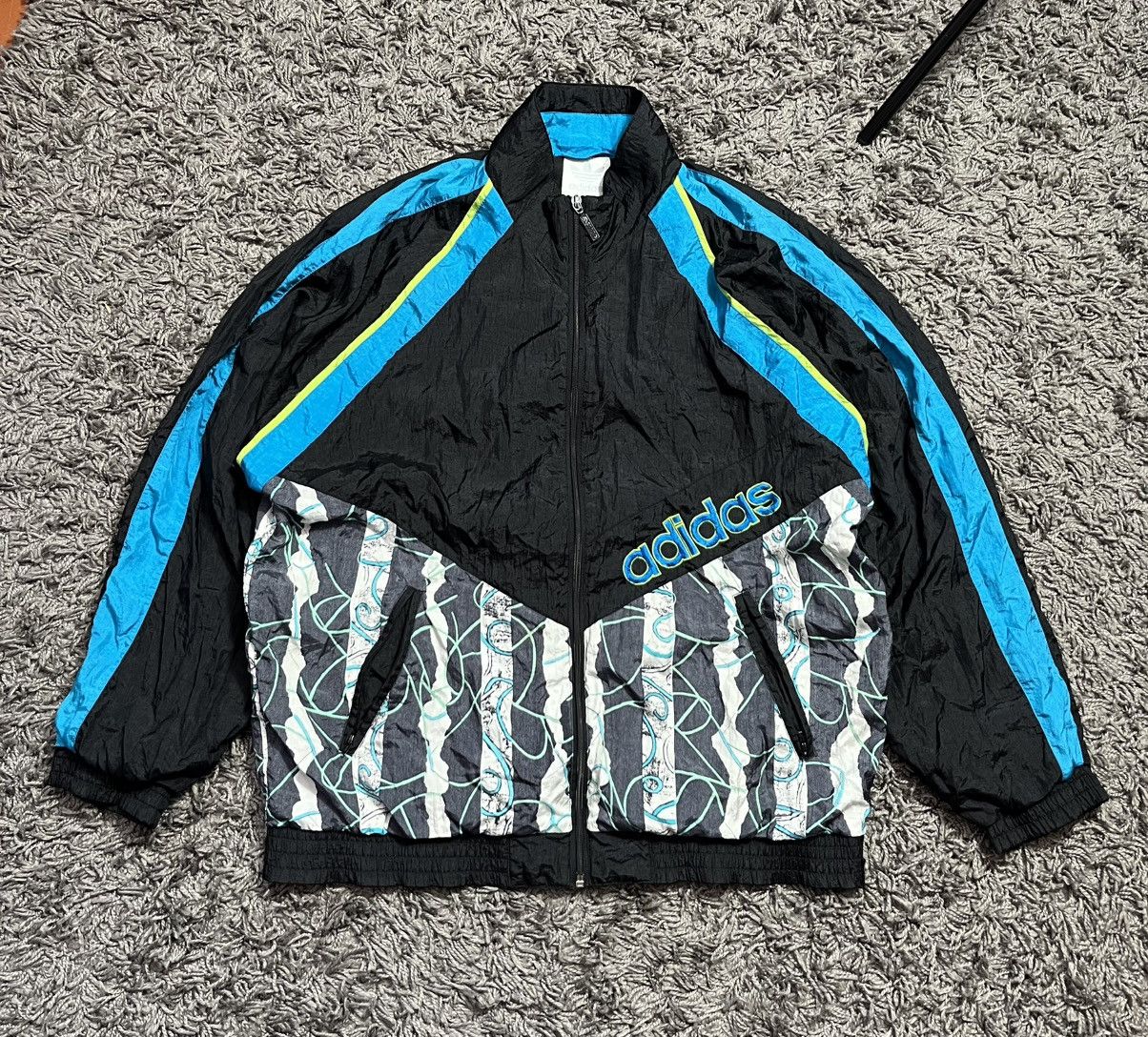 Adidas RARE ADIDAS 1992 MANCHESTER UNITED BLANK TRACK JACKET Size US L / EU 52-54 / 3 - 1 Thumbnail