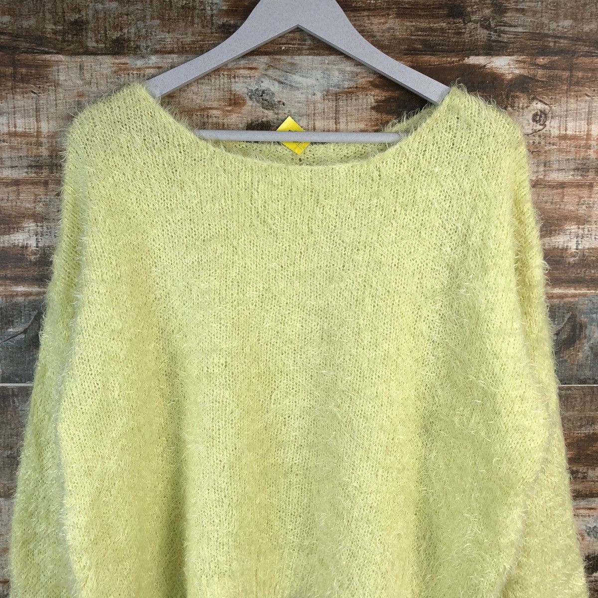 Vintage DL GU japan mohair shaggy Green Knitwear #C021 Size L / US 10 / IT 46 - 5 Thumbnail