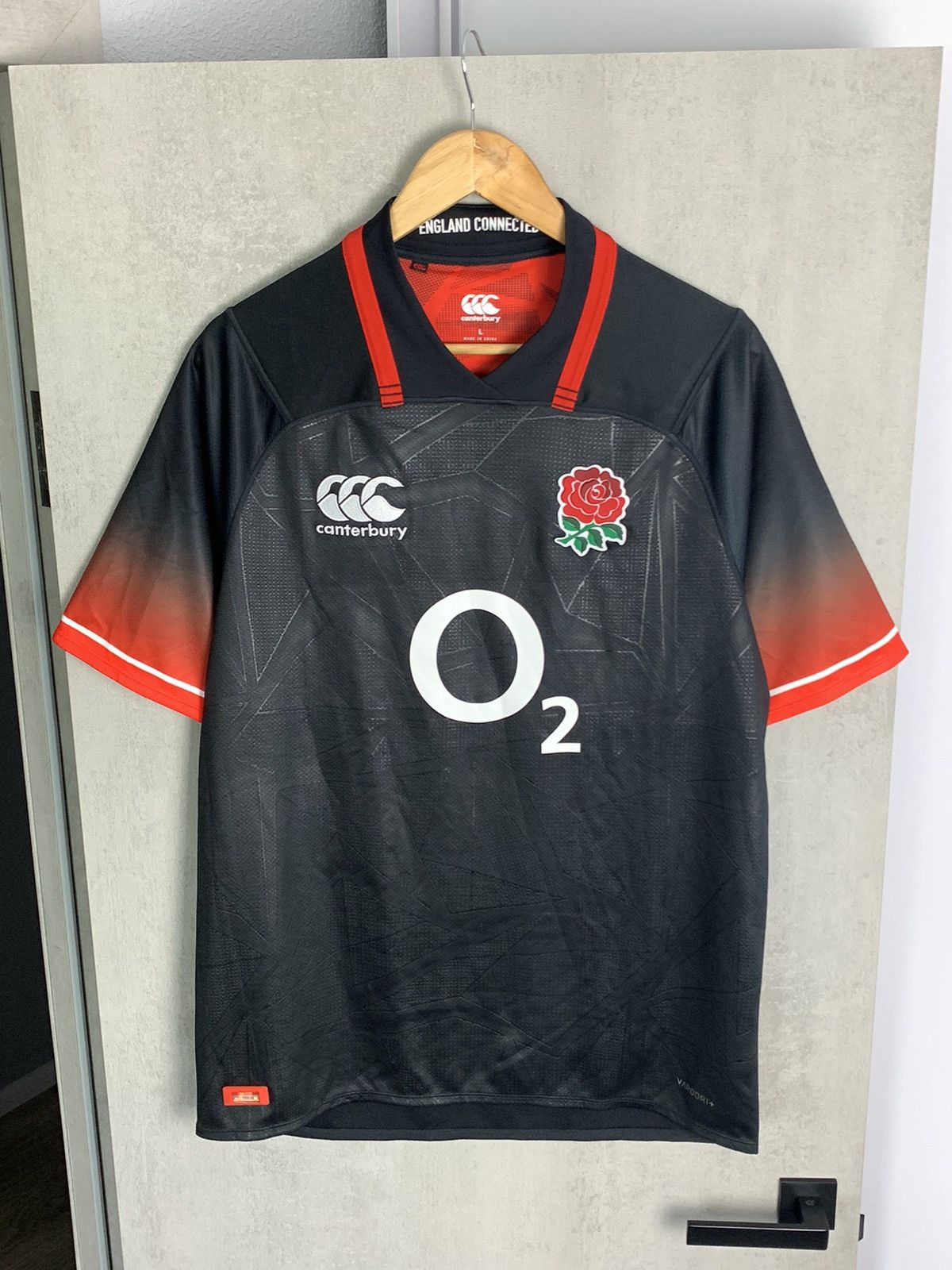Canterbury of New Zealand England Rugby Union 2017 2018 Canterbury away jersey shirt Size US L / EU 52-54 / 3 - 8 Thumbnail