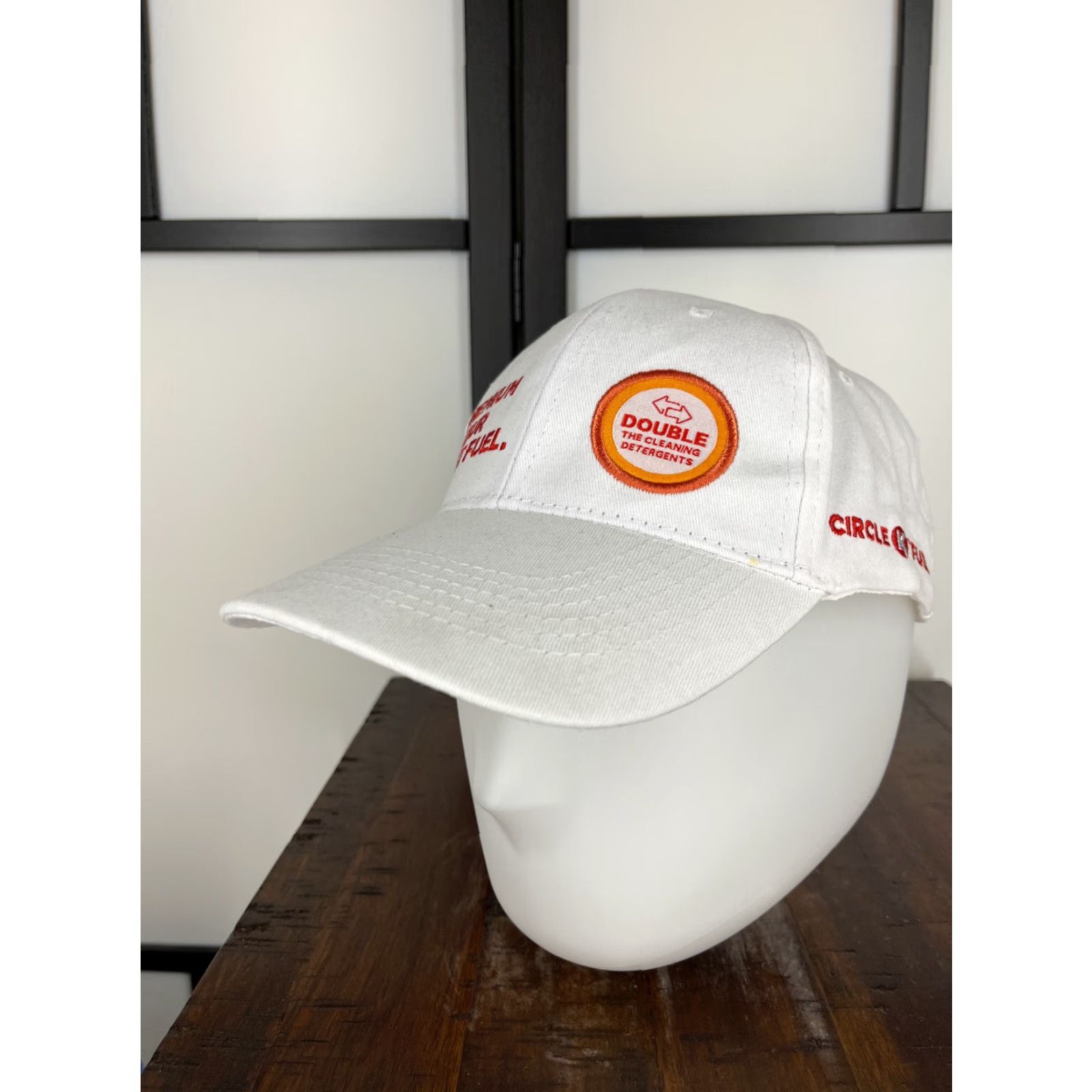Vintage VINTAGE Circle K Hat Cap Baseball Adult One Size White 100% Cotton Twill Embroidered Adjustable Mens Size ONE SIZE - 4 Thumbnail
