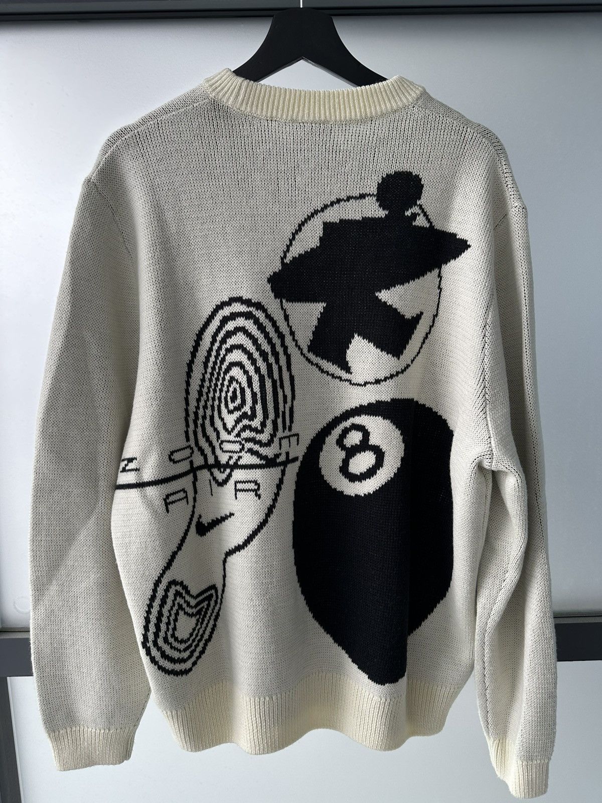 Nike × Stussy NIKE X STUSSY KNIT SWEATER ICON NATURAL Size US L / EU 52-54 / 3 - 1 Thumbnail