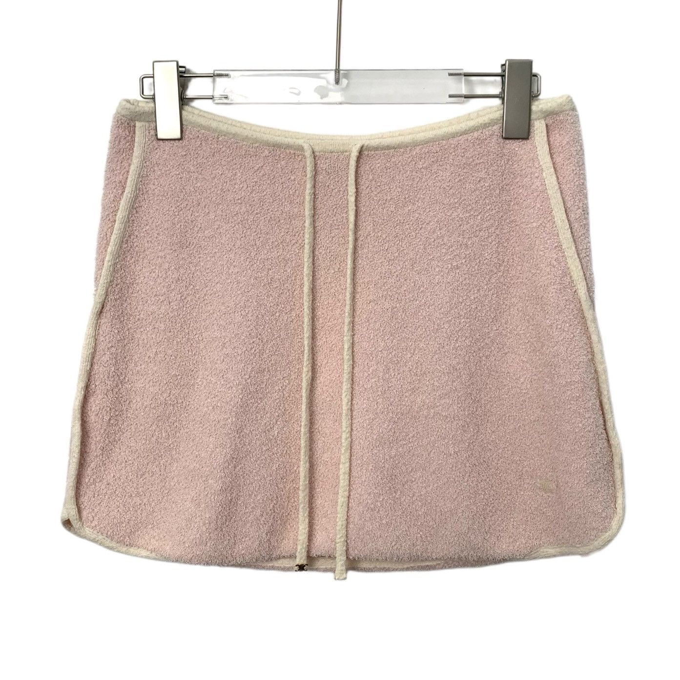 Celine Celine Skirt – Pink Triomphe Cotton Drawstring (Size S) Size 26" / US 2 / IT 38 - 1 Thumbnail