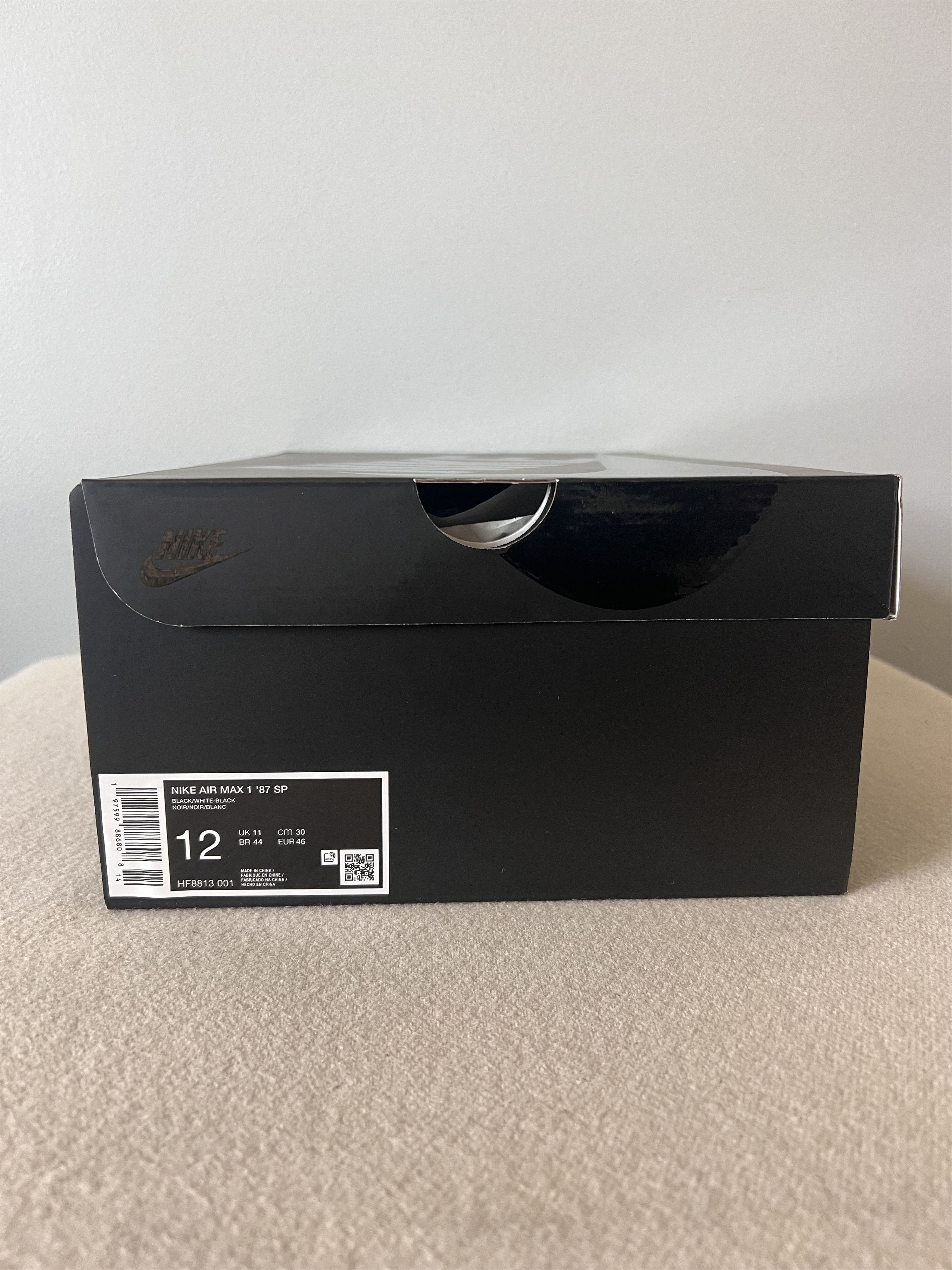 Nike × Supreme Supreme Nike Air Max 1 '87 SP in Black Size US 12 / EU 45 - 7 Thumbnail