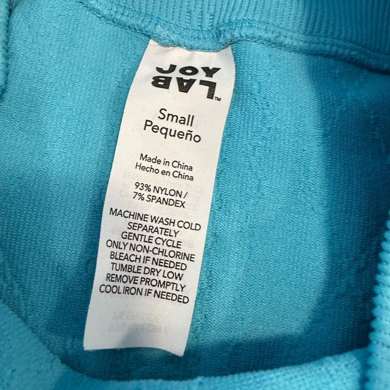 Other Joy Lab teal blue ribbed leggings. Features a SZ SM Size 28" / US 6 / IT 42 - 3 Thumbnail