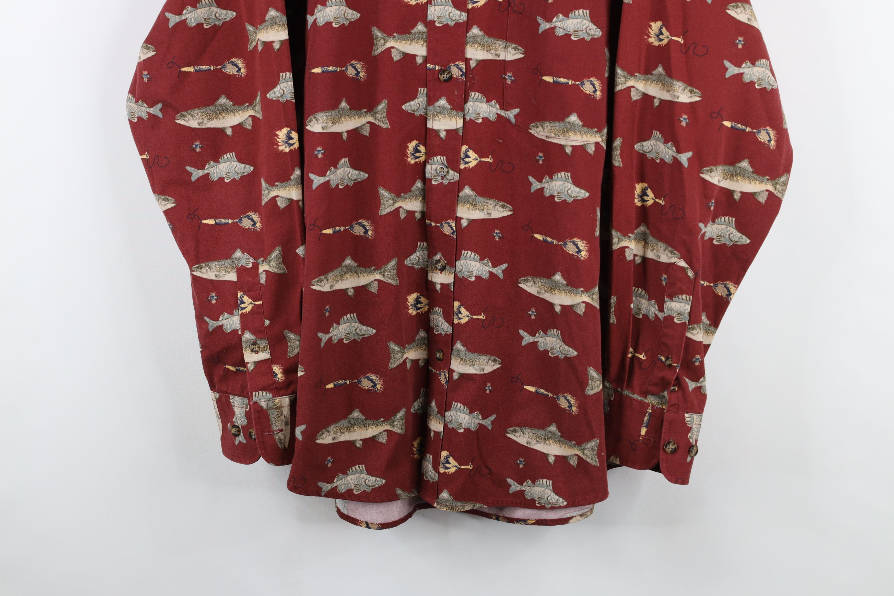 Vintage Vintage 90s Streetwear Nature Over Print Button Down Shirt Size US L / EU 52-54 / 3 - 3 Thumbnail