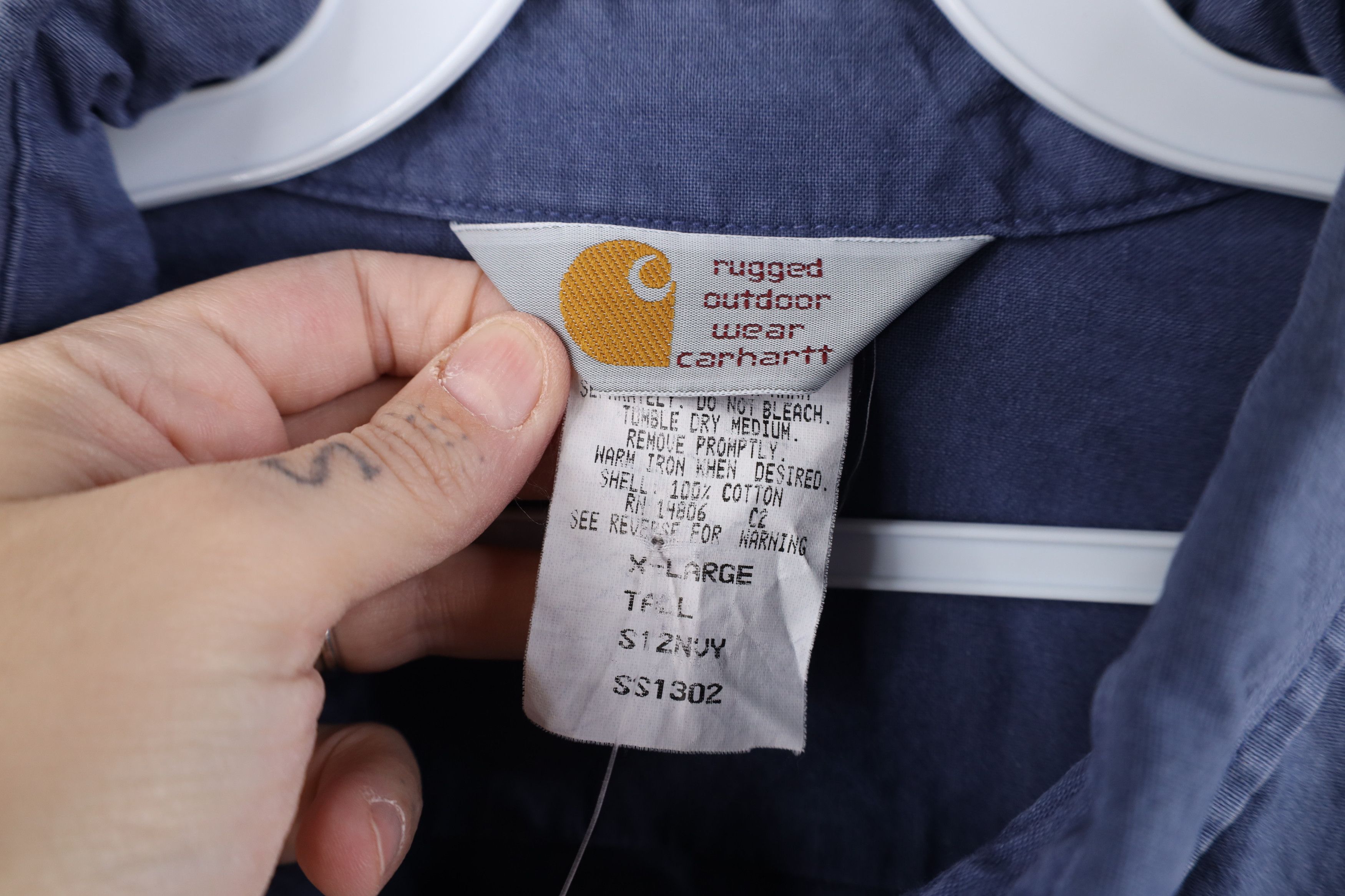 Carhartt NOS Vintage 90s Carhartt Collared Button Down Shirt USA Size US XL / EU 56 / 4 - 7 Thumbnail
