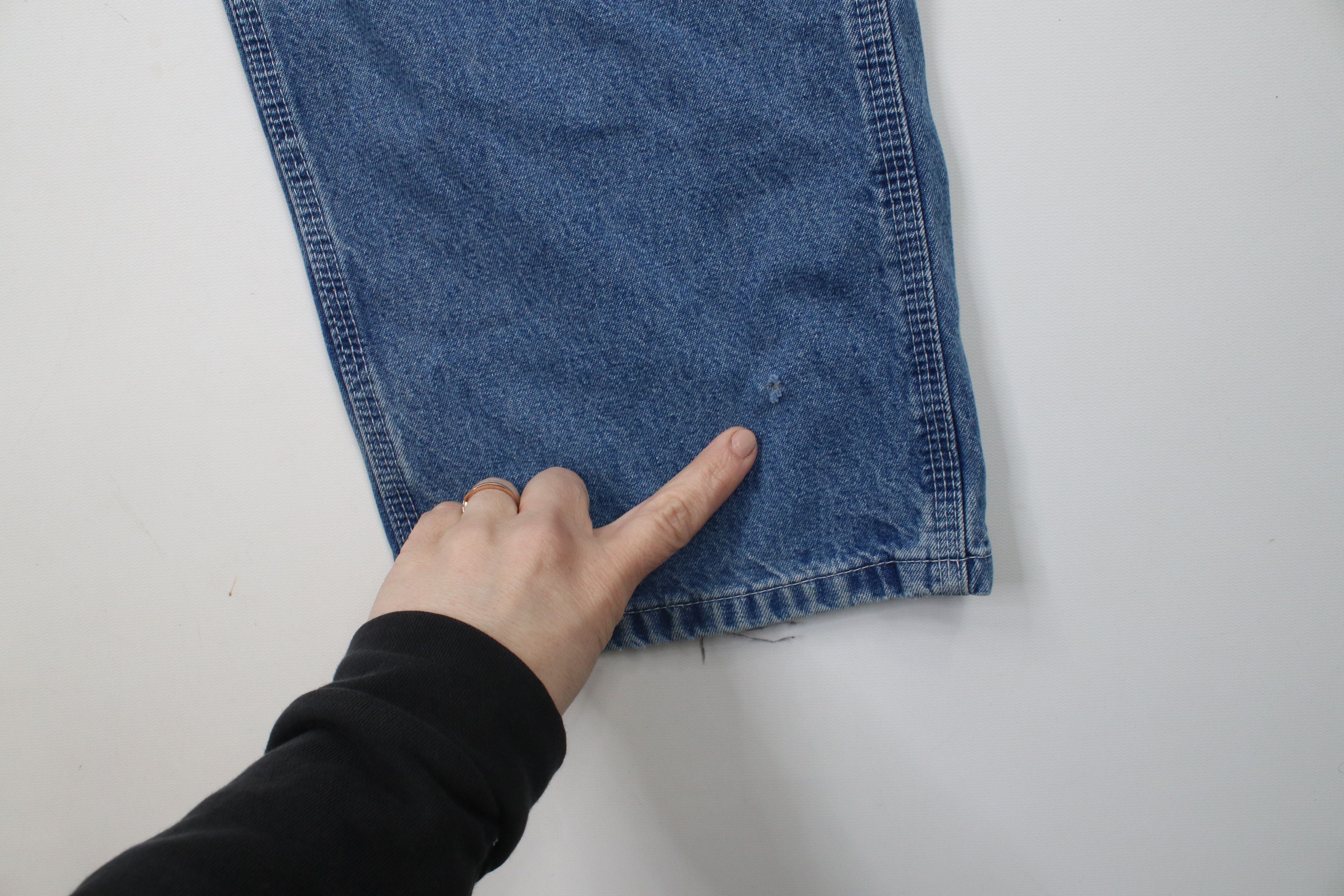 Carhartt × Vintage Vintage Y2K 2000 Carhartt Wide Leg Dungaree Denim Jeans Size US 36 / EU 52 - 5 Thumbnail