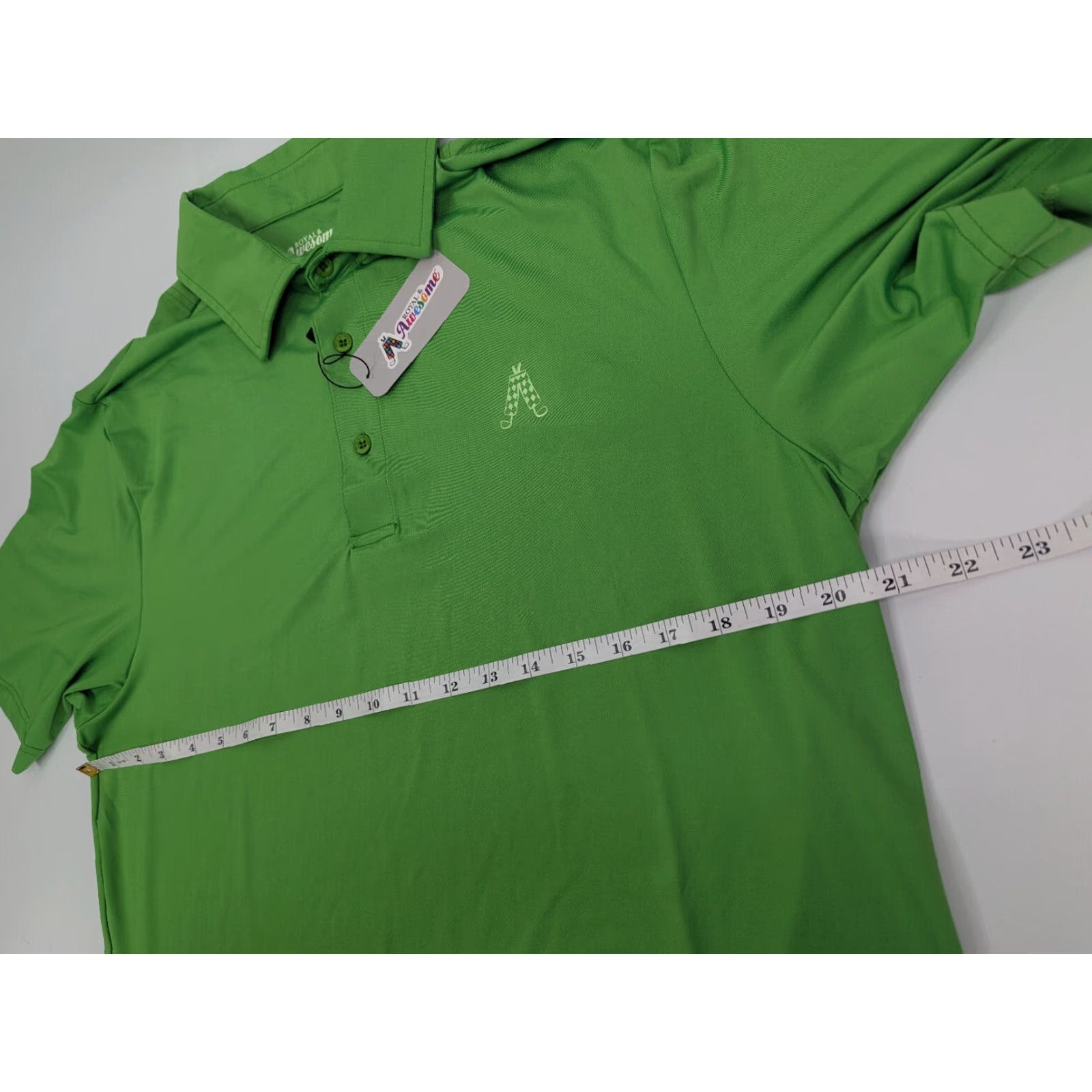 Vintage Royal & Awesome Shirt Mens L Green Performance Stretch Golf Polo NWT Size US L / EU 52-54 / 3 - 5 Thumbnail