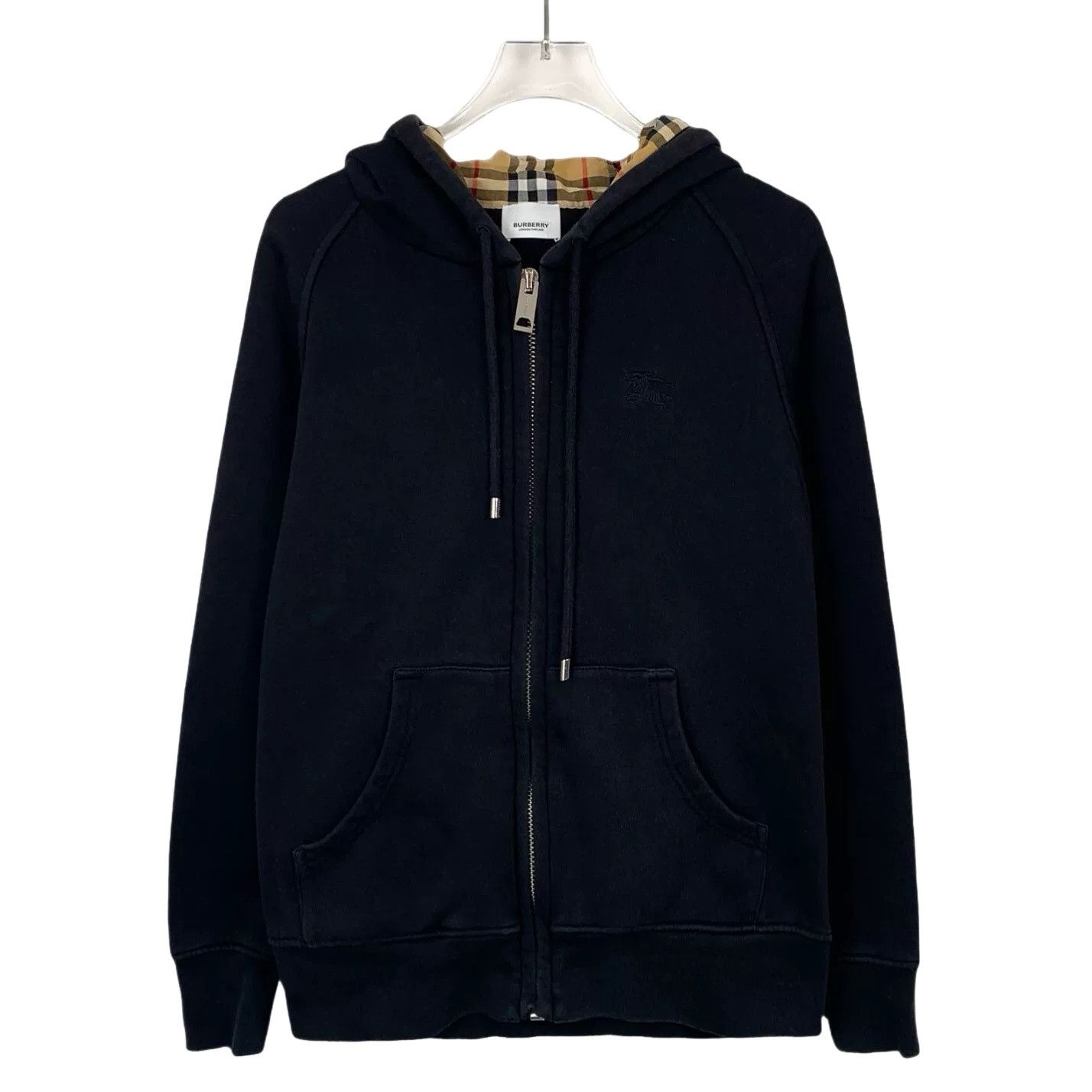 Burberry Burberry Embroidered Knight Zip Hoodie S Size US S / EU 44-46 / 1 - 1 Thumbnail