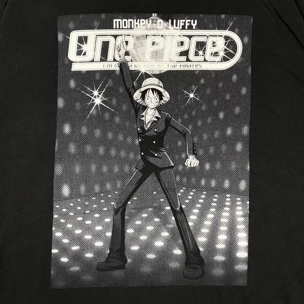 Anime ONE PIECE Monkey D Luffy Anime Glitter Graphic Tee Size US M / EU 48-50 / 2 - 2 Thumbnail