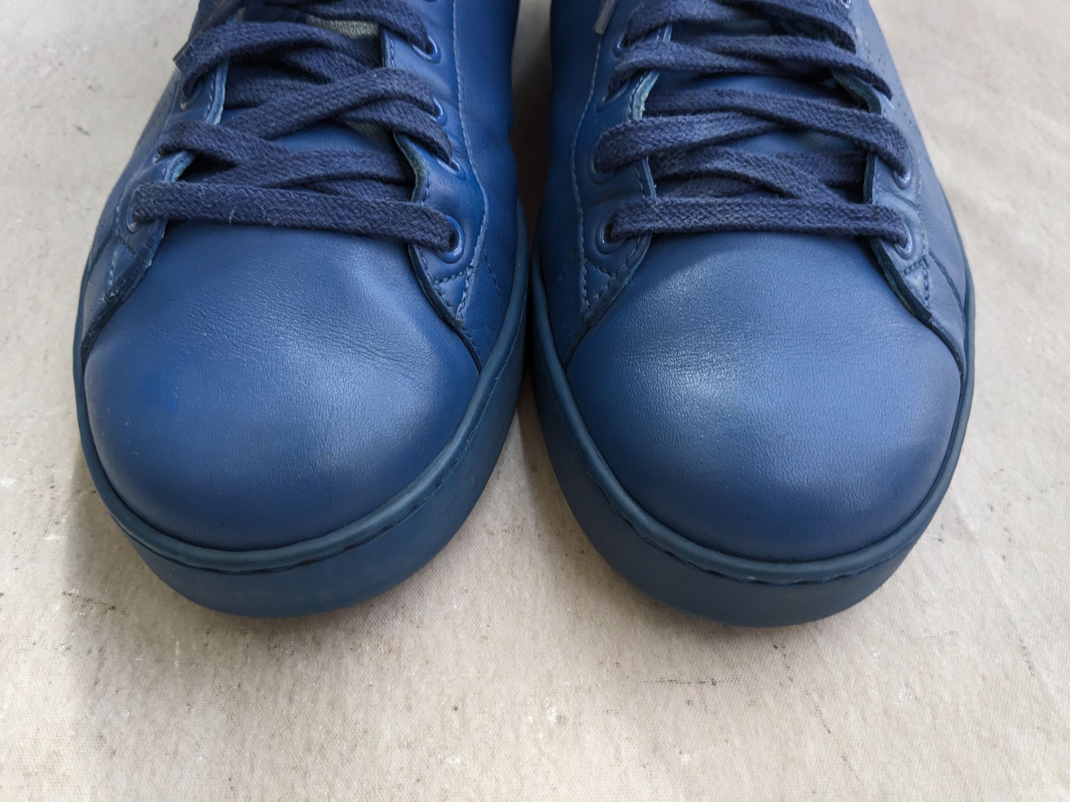 Gucci Gucci Ace Sneakers Blue 10.5 High Tops 625672 GG Size US 10.5 / EU 43-44 - 2 Thumbnail