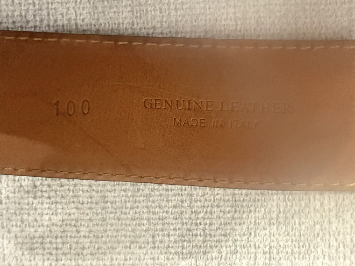 Billionaire Couture Billionaire navy leather belt Size 38 - 5 Thumbnail