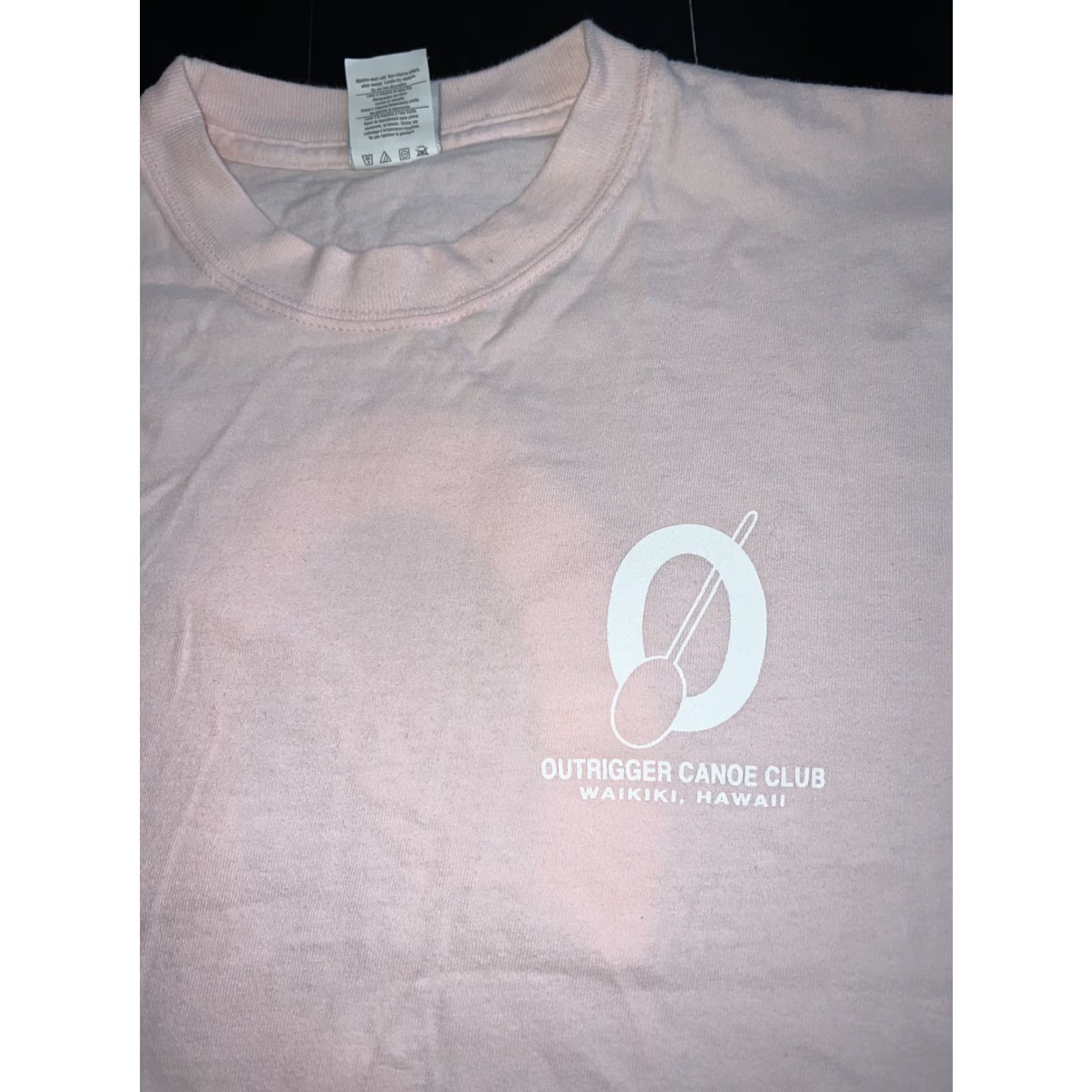 Pinko VINTAGE Beefy T Outrigger Canoe Club Waikiki Hawaii Shirt Unisex Adult S Pink Surfer Surf Hawaii Tee 90s? Size US S / EU 44-46 / 1 - 3 Thumbnail