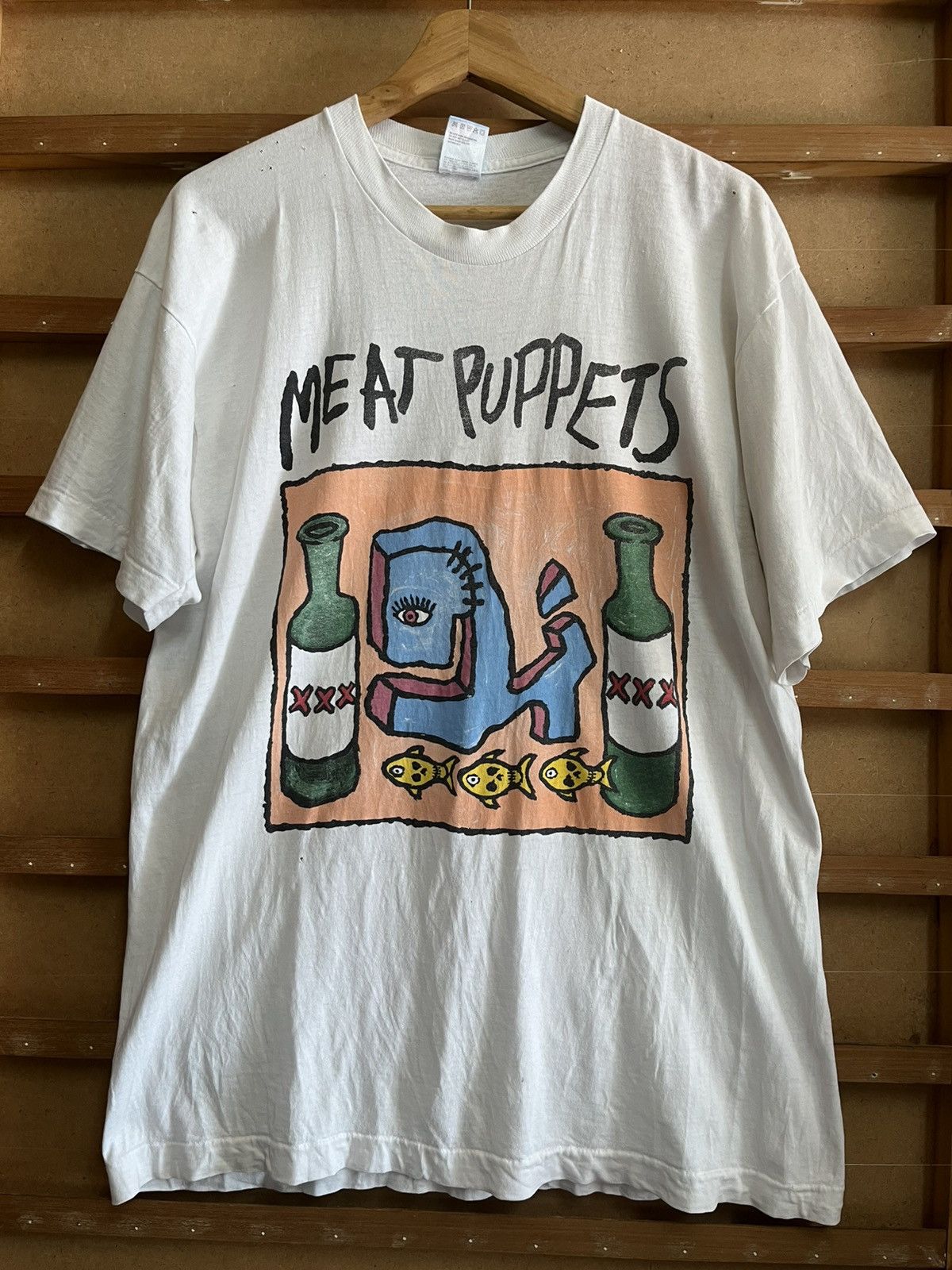 Vintage Vintage Meat Puppets 90s T-Shirt Sz. L (true vintage) Size US L / EU 52-54 / 3 - 1 Thumbnail