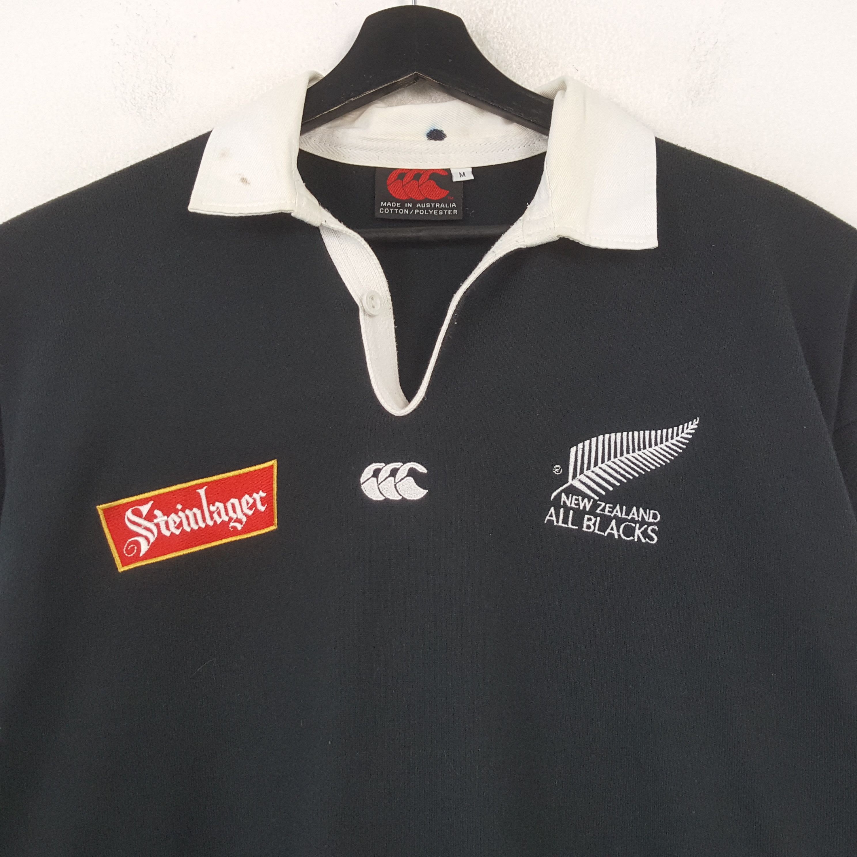 Designer Canterbury New Zealand All Blacks RUGBY Style Polos C294N23 Size US L / EU 52-54 / 3 - 2 Thumbnail