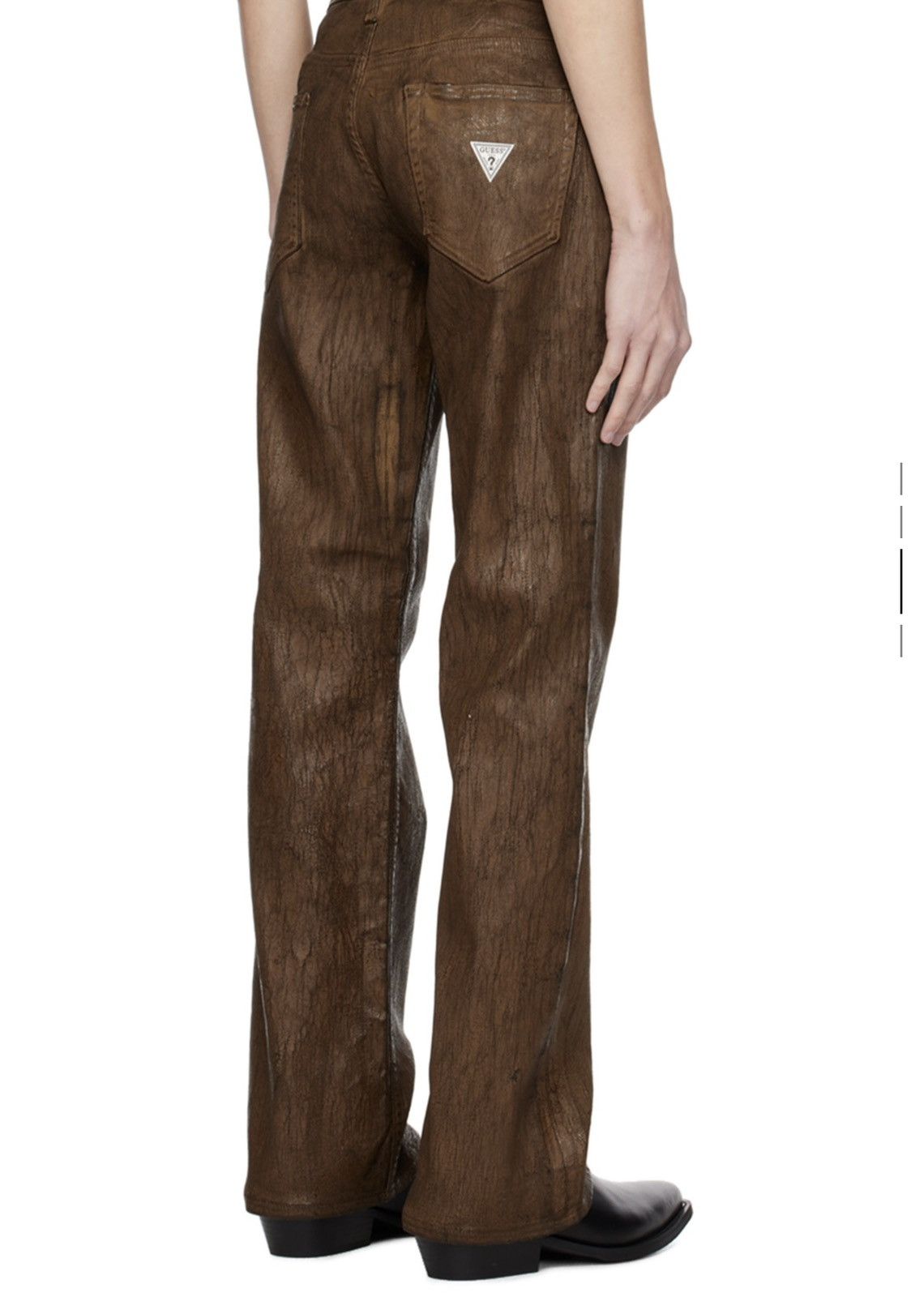 Guess Guess Brown Peeled Jeans Size US 34 / EU 50 - 2 Thumbnail